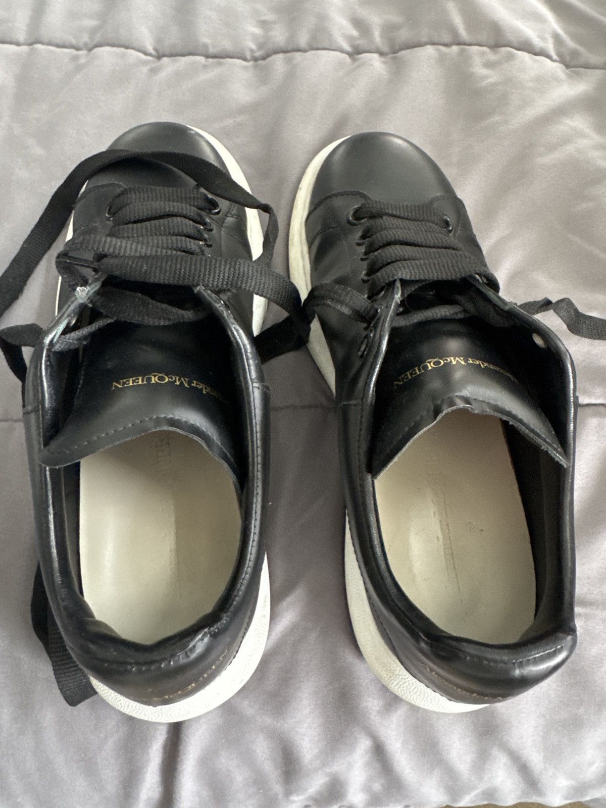Alexander McQueen McQueen Oversized Leather Platform Sneakers Size US 8 / EU 41 - 3 Thumbnail