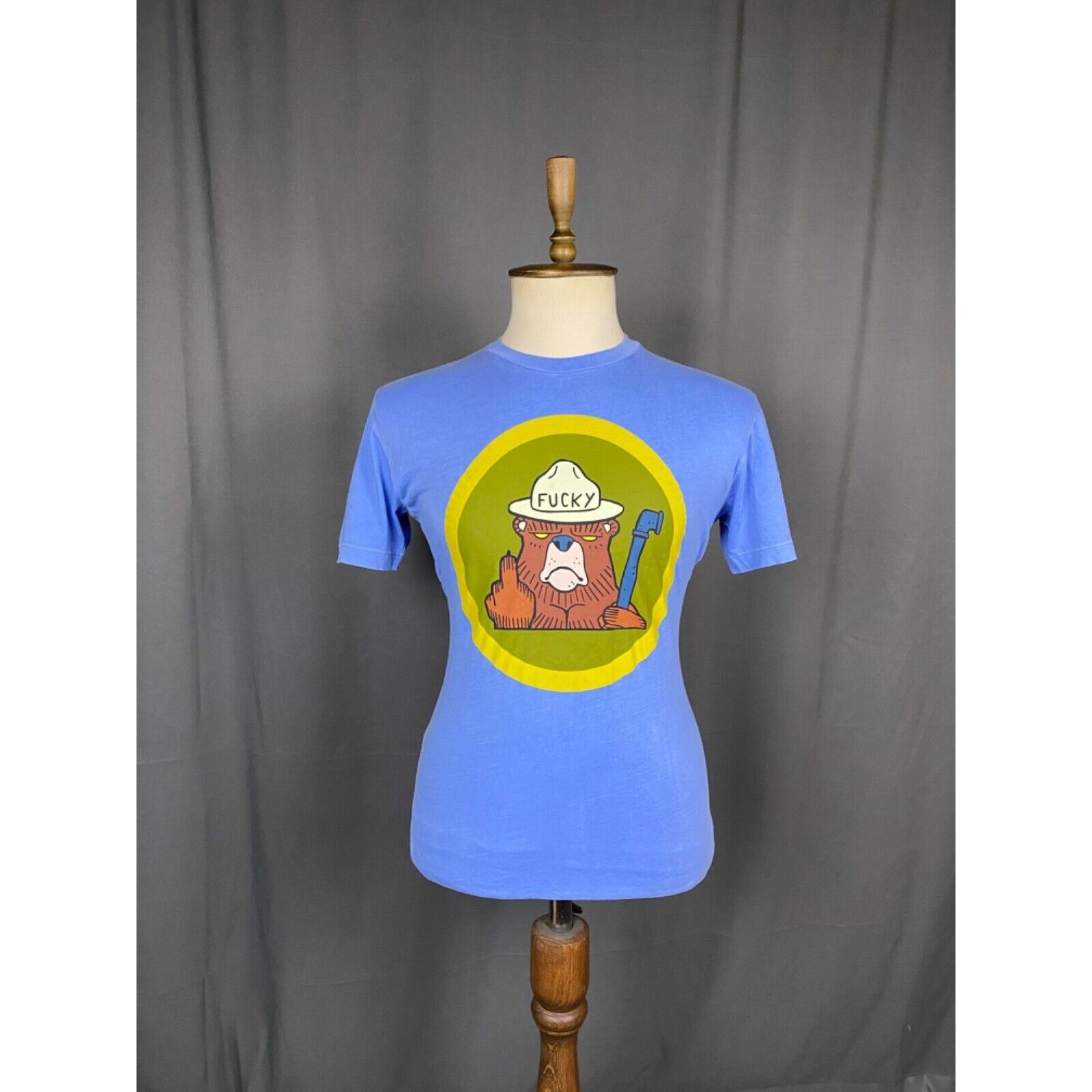 Dsquared2 Dsquared2 *ucky Big Logo Men's Light Blue Distressed T-Shi Size US M / EU 48-50 / 2 - 1 Thumbnail