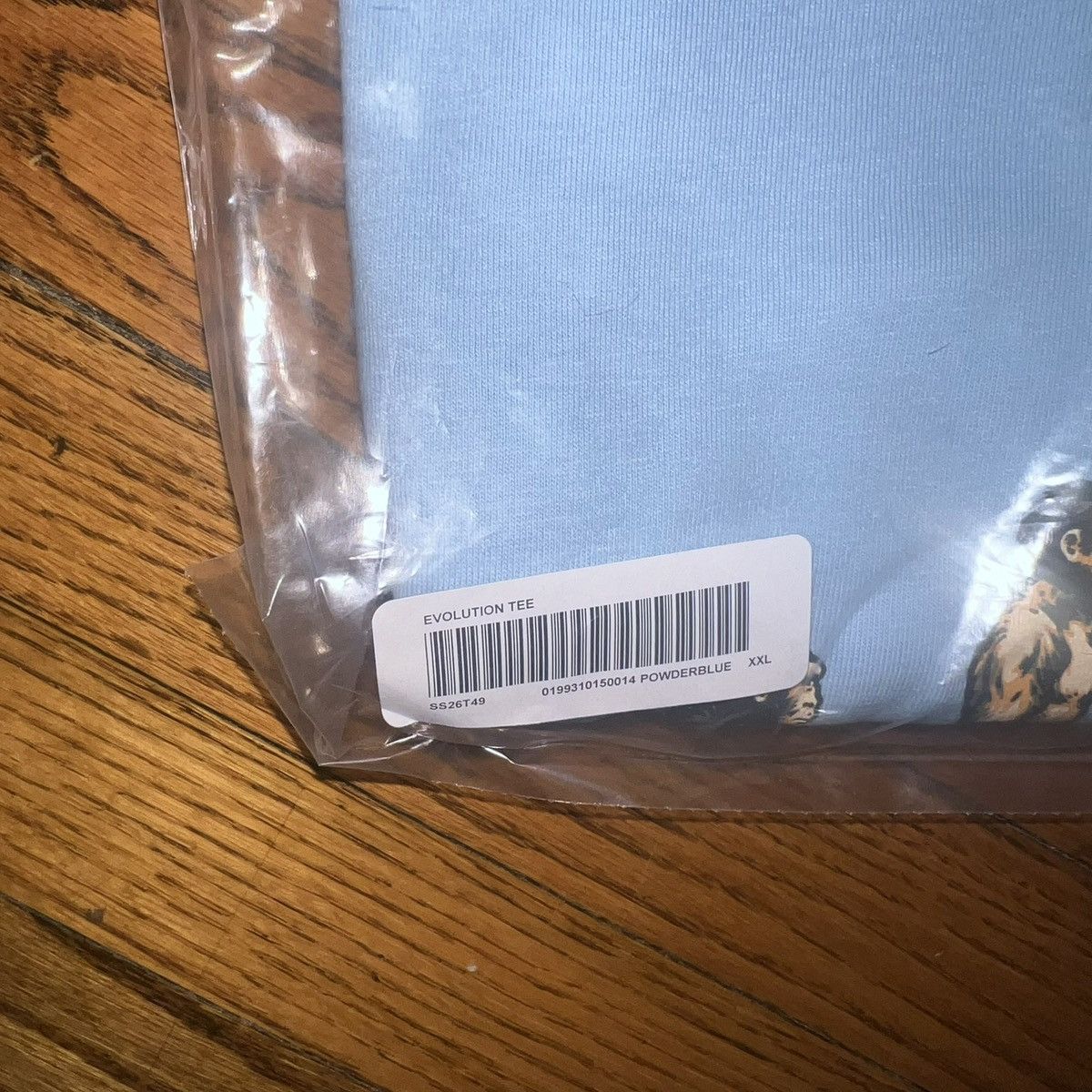 Supreme In-Hand Supreme Evolution Tee Powder Blue Size: XXL Size US XXL / EU 58 / 5 - 4 Thumbnail