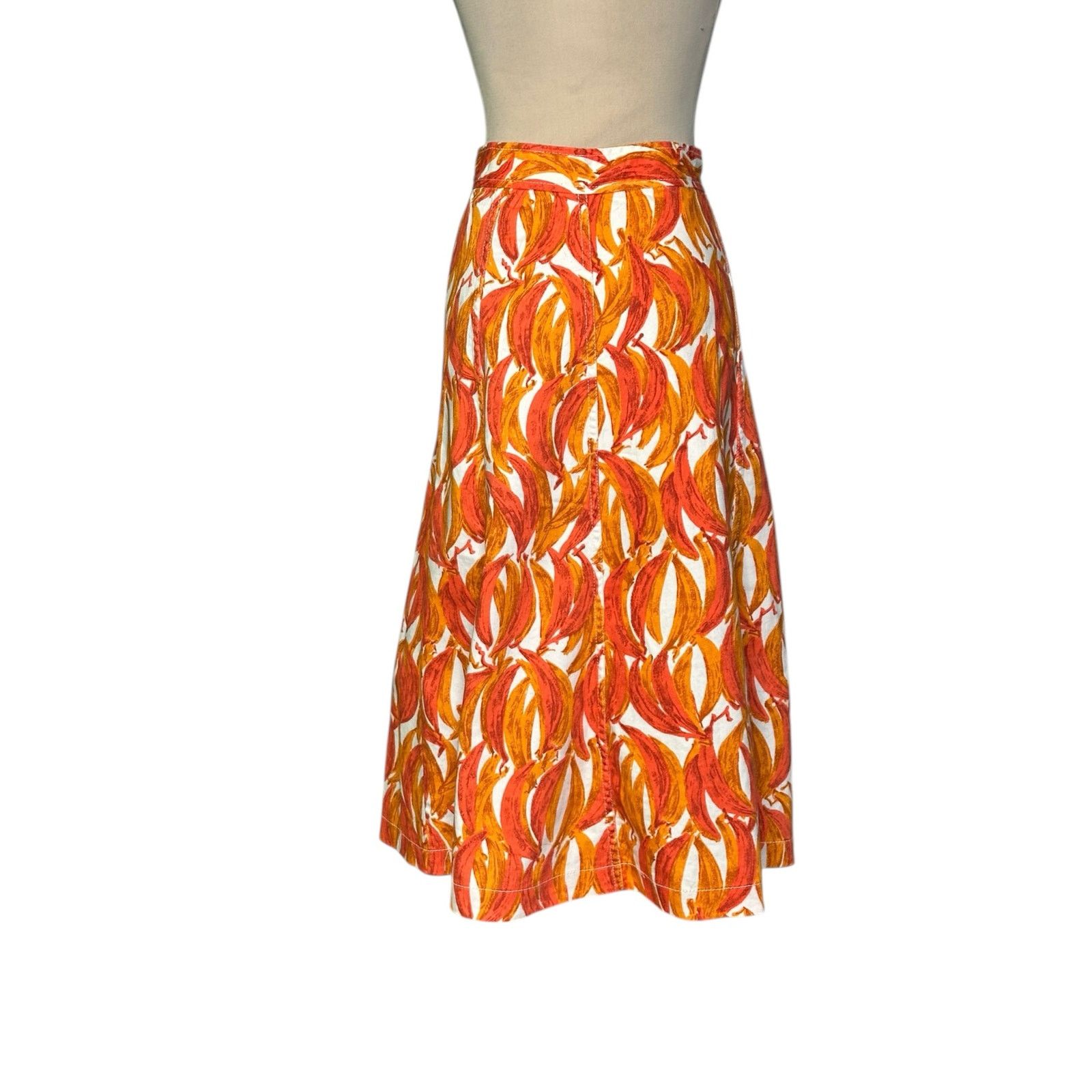 Anthropologie Anthropolgie Maeve Banana Grove Denim midi Skirt Size 12 Size 34" / US 12 / IT 48 - 2 Thumbnail