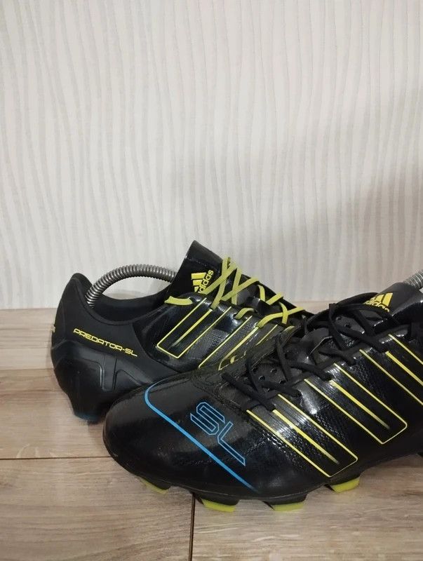 Adidas Adidas Adipower Predator SL TRX Fg Black Electricity Sharp42 Size US 8.5 / EU 41-42 - 2 Thumbnail