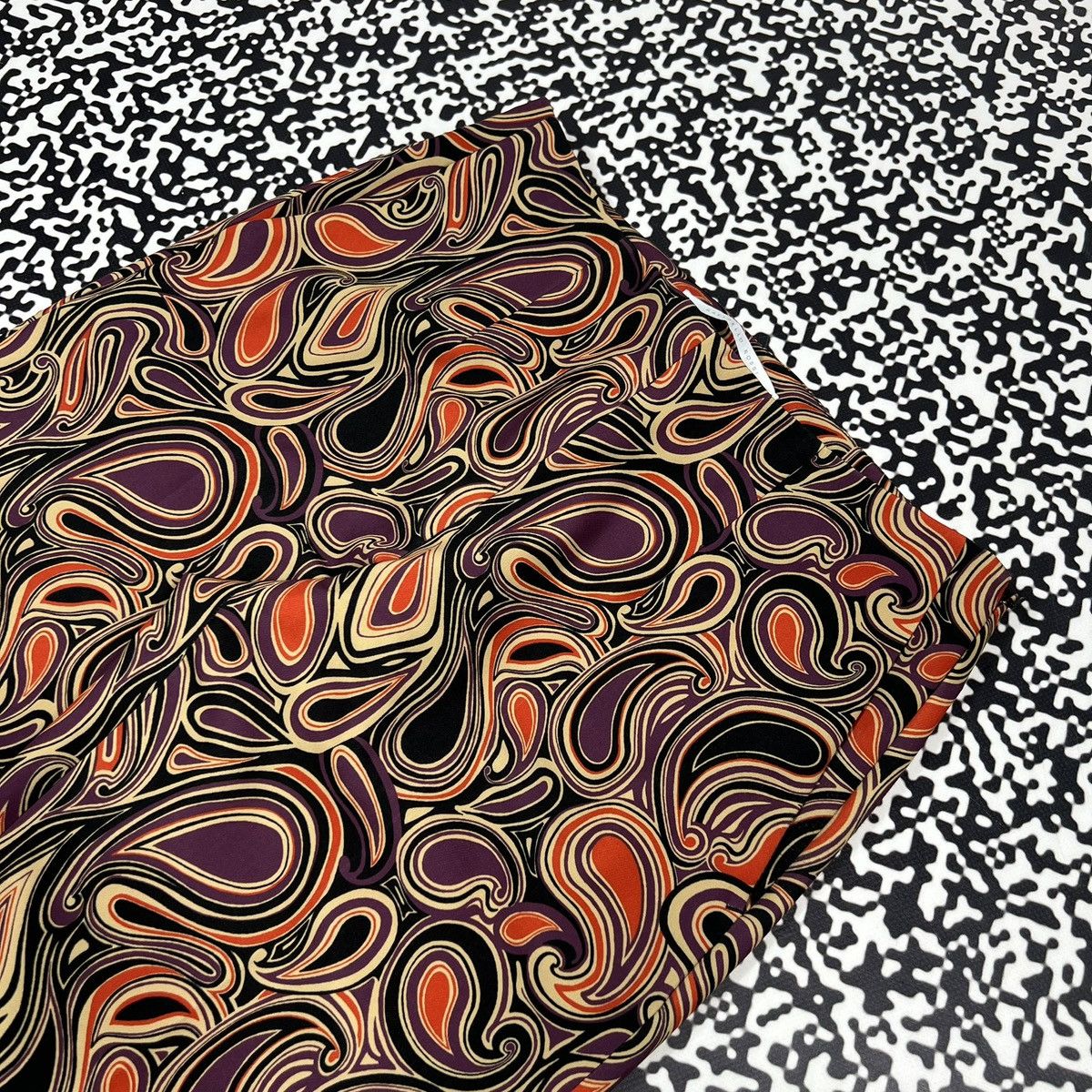 Vintage Raffaello Rossi Paisley Abstract Print Luxury Style Pants Size 27" / US 4 / IT 40 - 5 Thumbnail