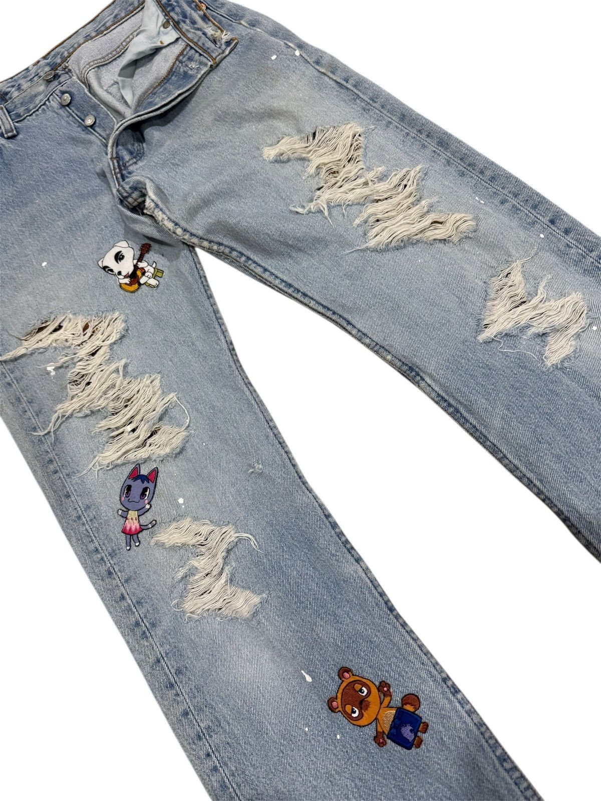Levi's VINTAGE 90s LEVI’S 501 DISTRESSED JEANS Size 29" - 4 Thumbnail