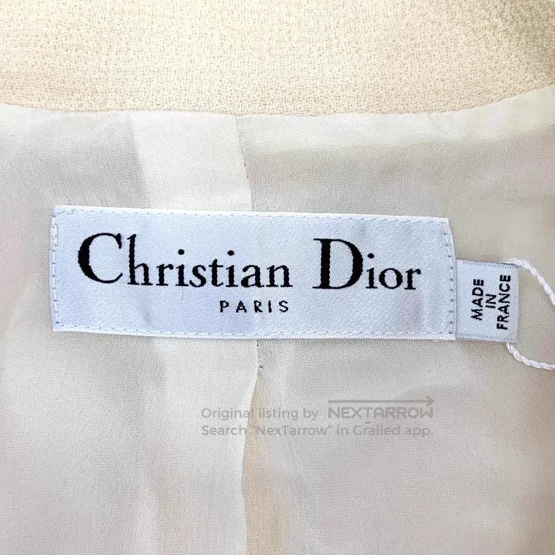 Dior Dior Beige buckle design wool lapel sleeveless dress Size XS / US 0-2 / IT 36-38 - 6 Thumbnail