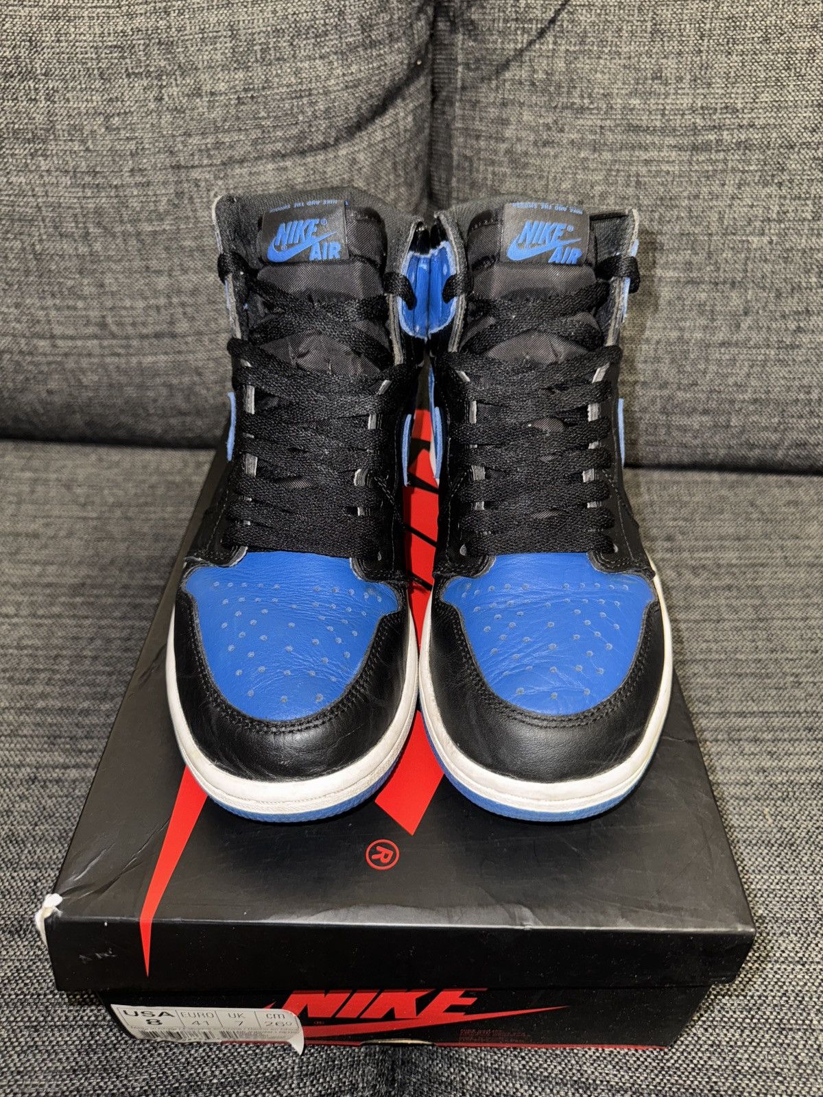Jordan Brand Air Jordan 1 High Royal Blue Size US 8 / EU 41 - 1 Thumbnail