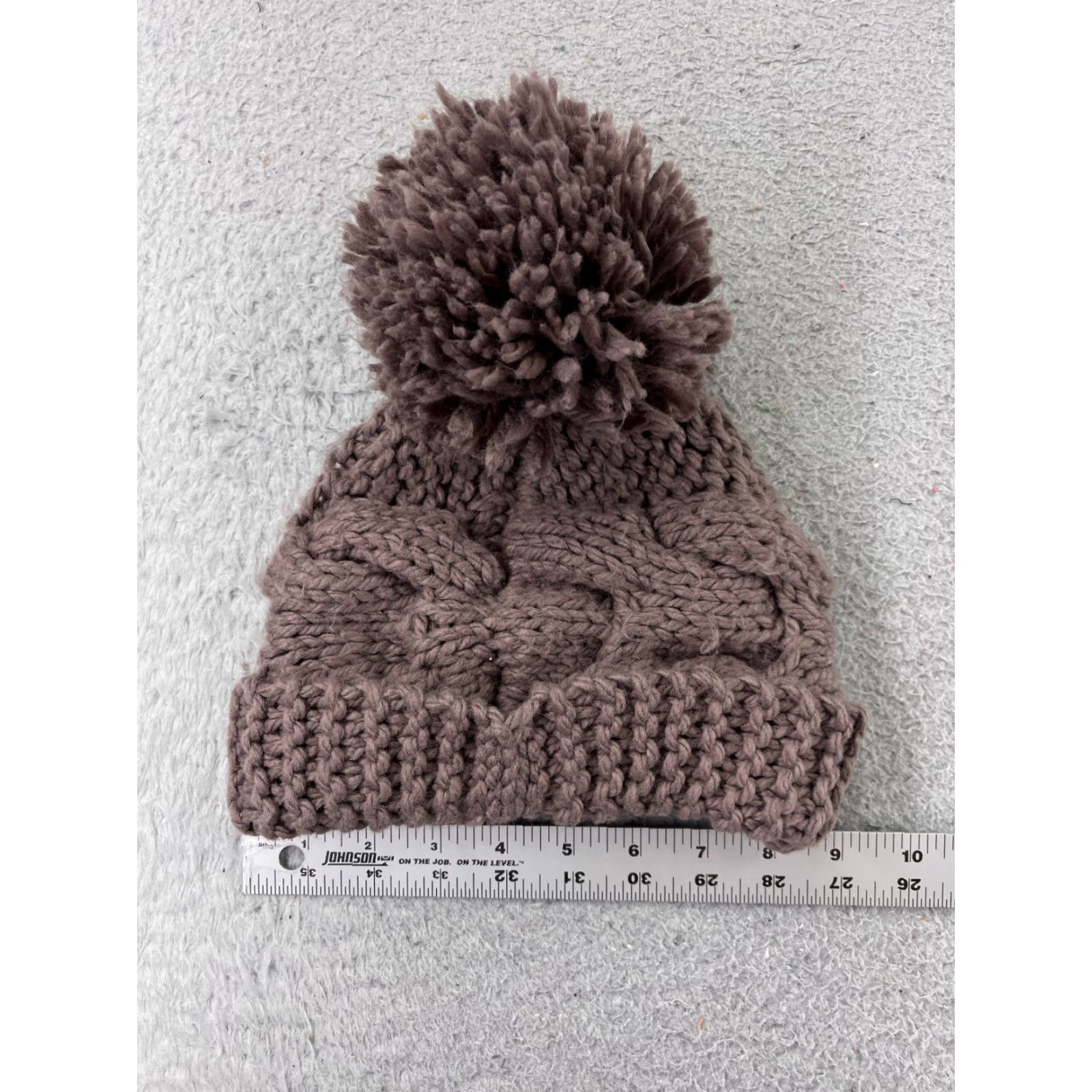 Vintage David and Young Beanie Toque Womens One Size Purple Knit 100% Acrylic Ski Pom Hat Beanie Womens Purple Knit 100% Acrylic Winter Ski Size ONE SIZE - 4 Thumbnail