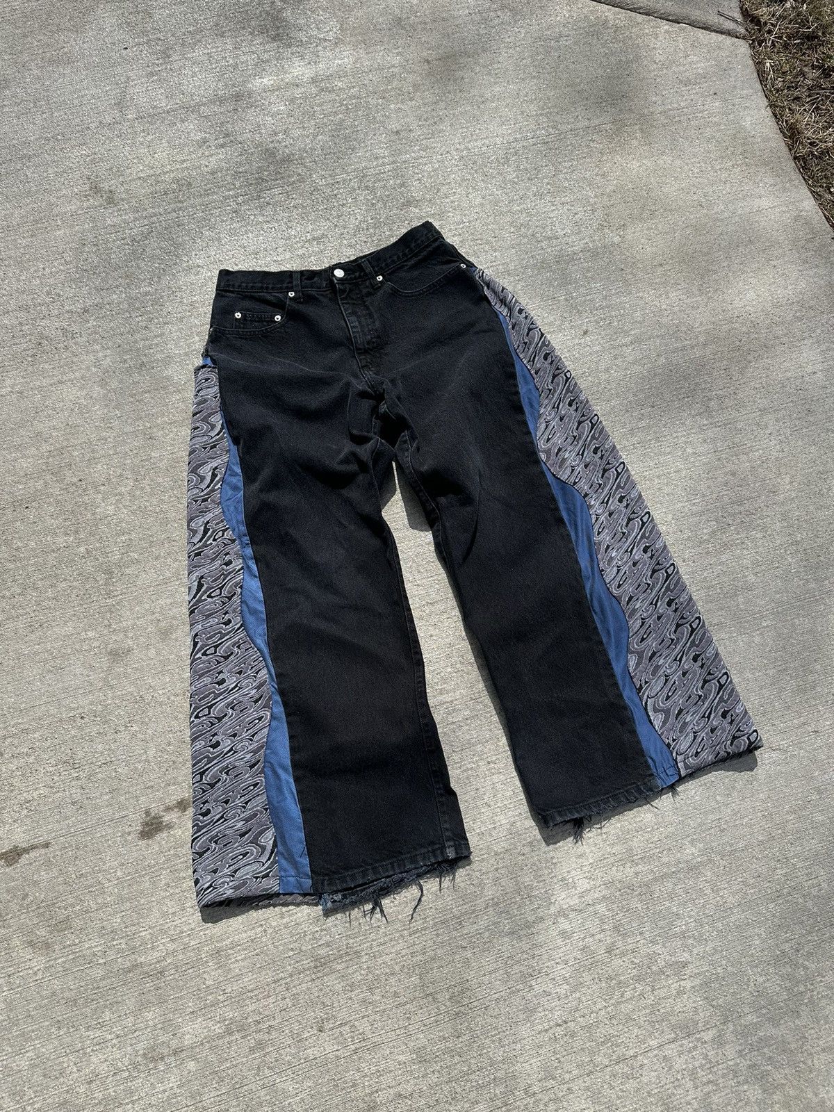 Guess × Vintage Guess 90s Custom Black Denim High Rise Jeans Made in USA Size 32" / US 10 / IT 46 - 2 Thumbnail