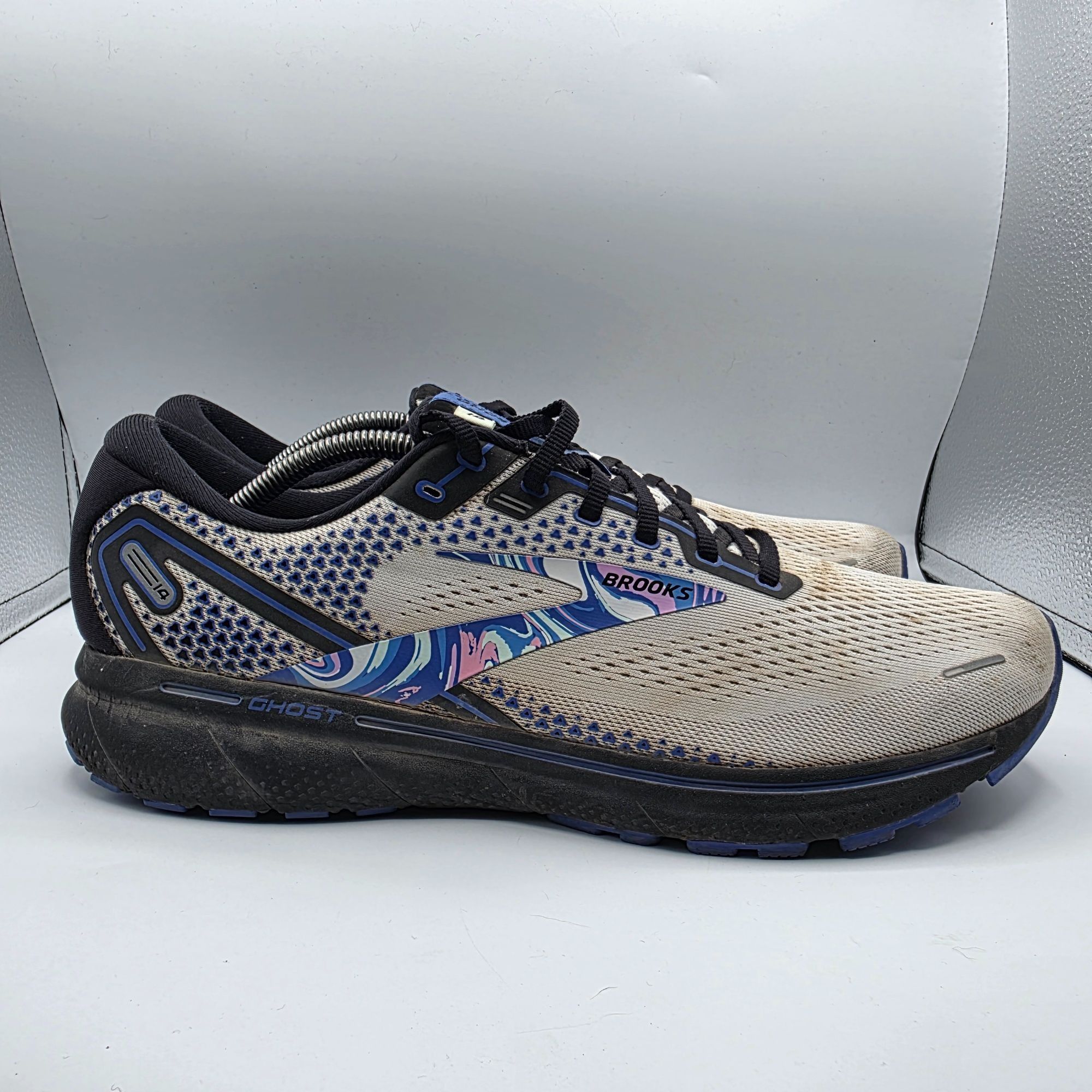 Brooks Brooks Ghost 14 Empower Her Mens Size 13 White Black Athleti Size US 13 / EU 46 - 12 Thumbnail
