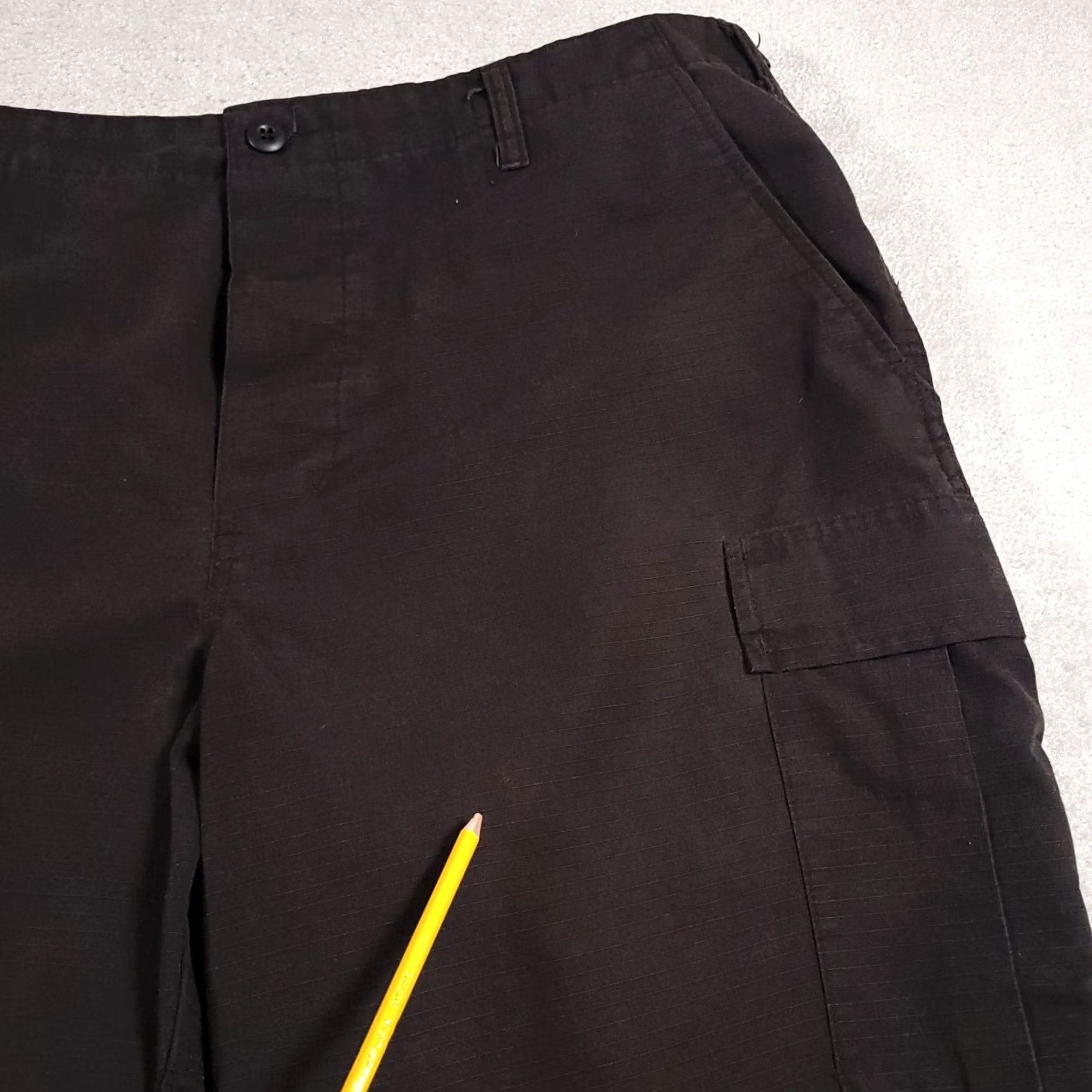 Vintage Galls Straight Leg Ripstop Cargo Pants Mems XL Regular Black Workwear Tactical Mens XL Black Cargo Pants Size US 36 / EU 52 - 6 Thumbnail