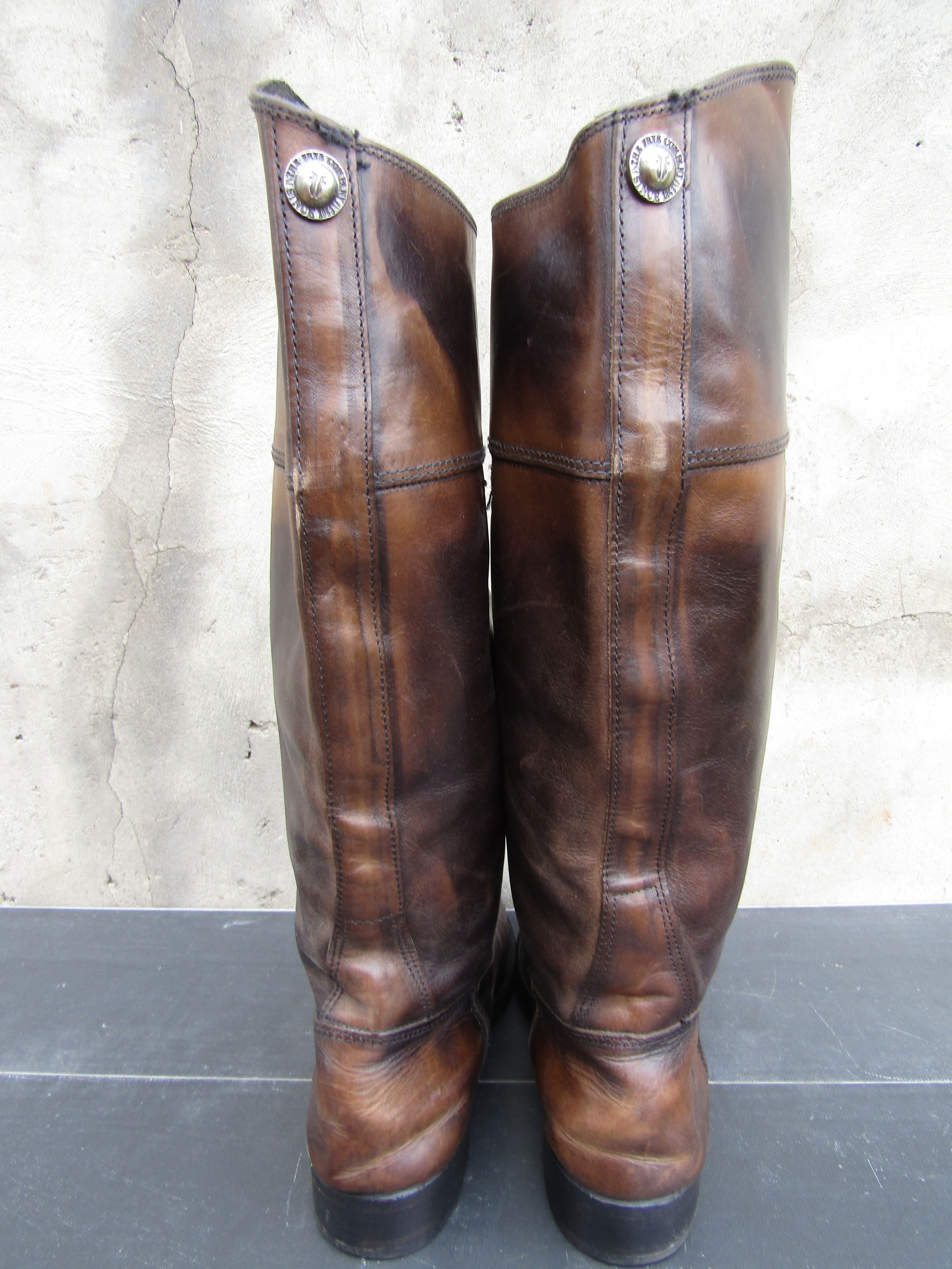Frye FRYE Leather Tall High Pull On Western Boots Made in USA Size US 11 / IT 41 - 8 Thumbnail