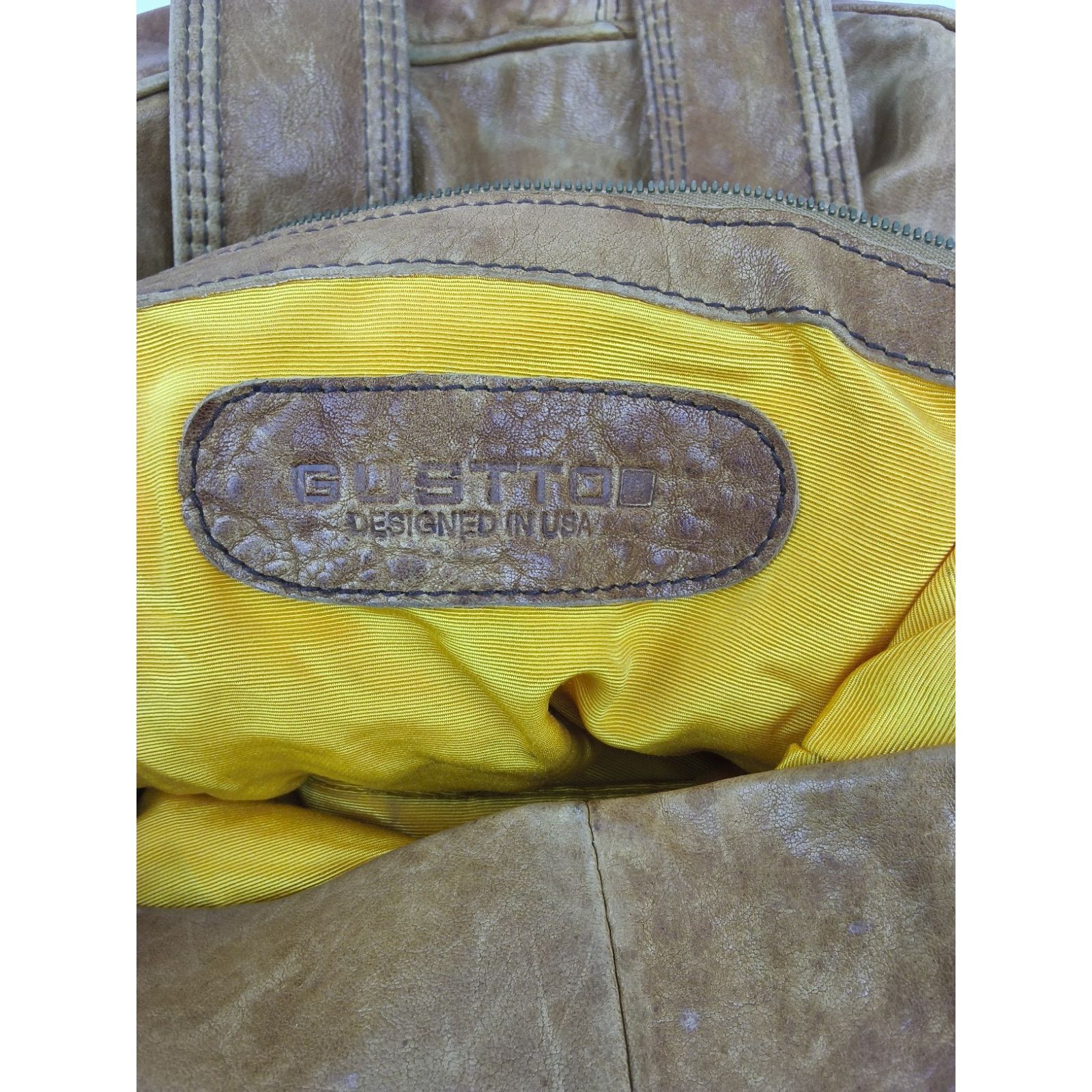 Other Gustto Handbag Brown Leather Hobo Bag Purse Size ONE SIZE - 6 Thumbnail