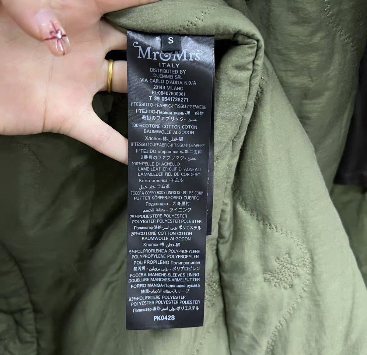 MR & MRS ITALY MR&MRS Italy Military Green Logo Hooded Fur Coat J41 Size US S / EU 44-46 / 1 - 3 Thumbnail