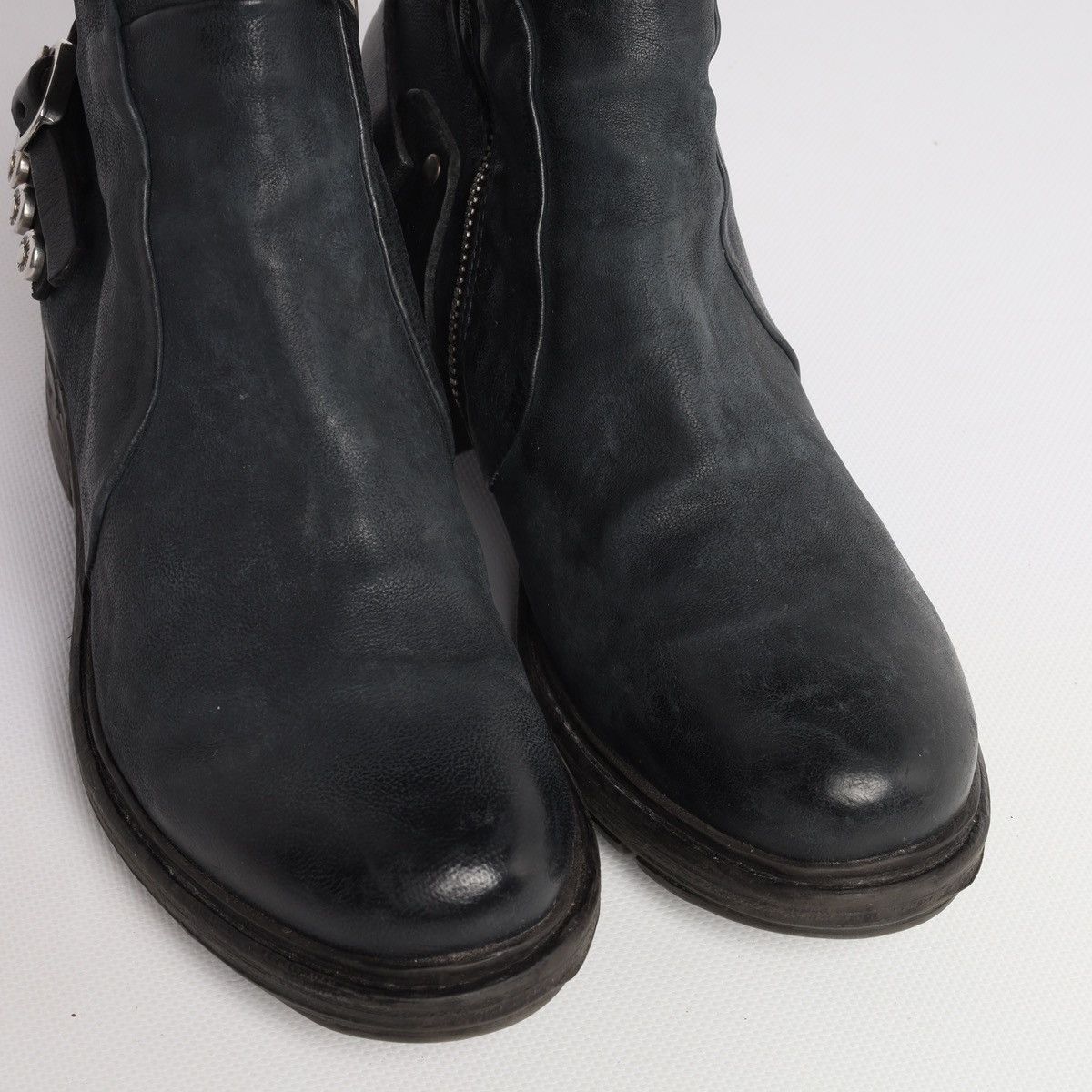 A.S.98 A.S.98 Airstep As98 Avantgarde Leather Zip Boots Shoes Grey Size US 7 / IT 37 - 12 Thumbnail