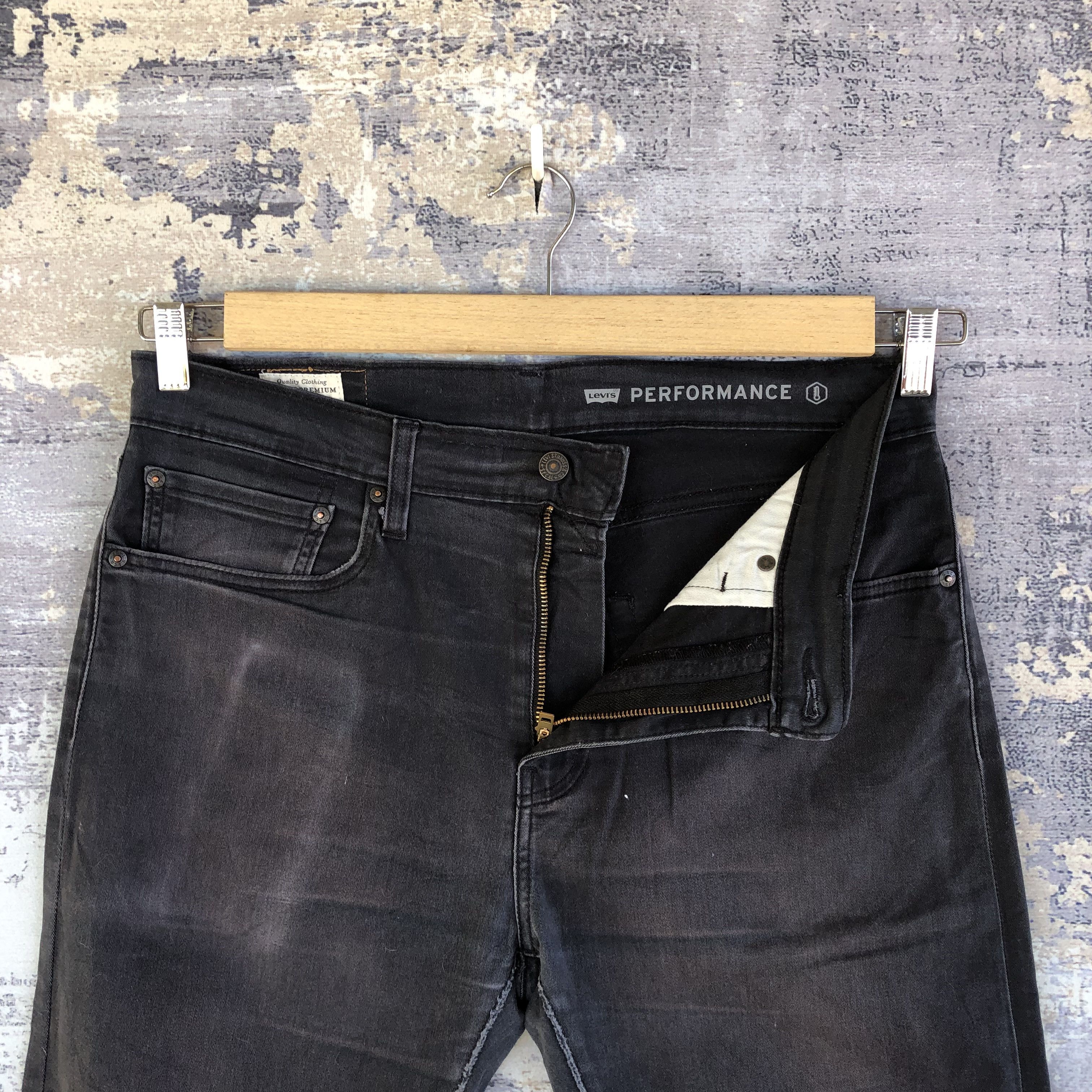 Levi's Vintage Levis 512 Faded Black Jeans Levi's Gray Ash Denim Size US 34 / EU 50 - 6 Thumbnail