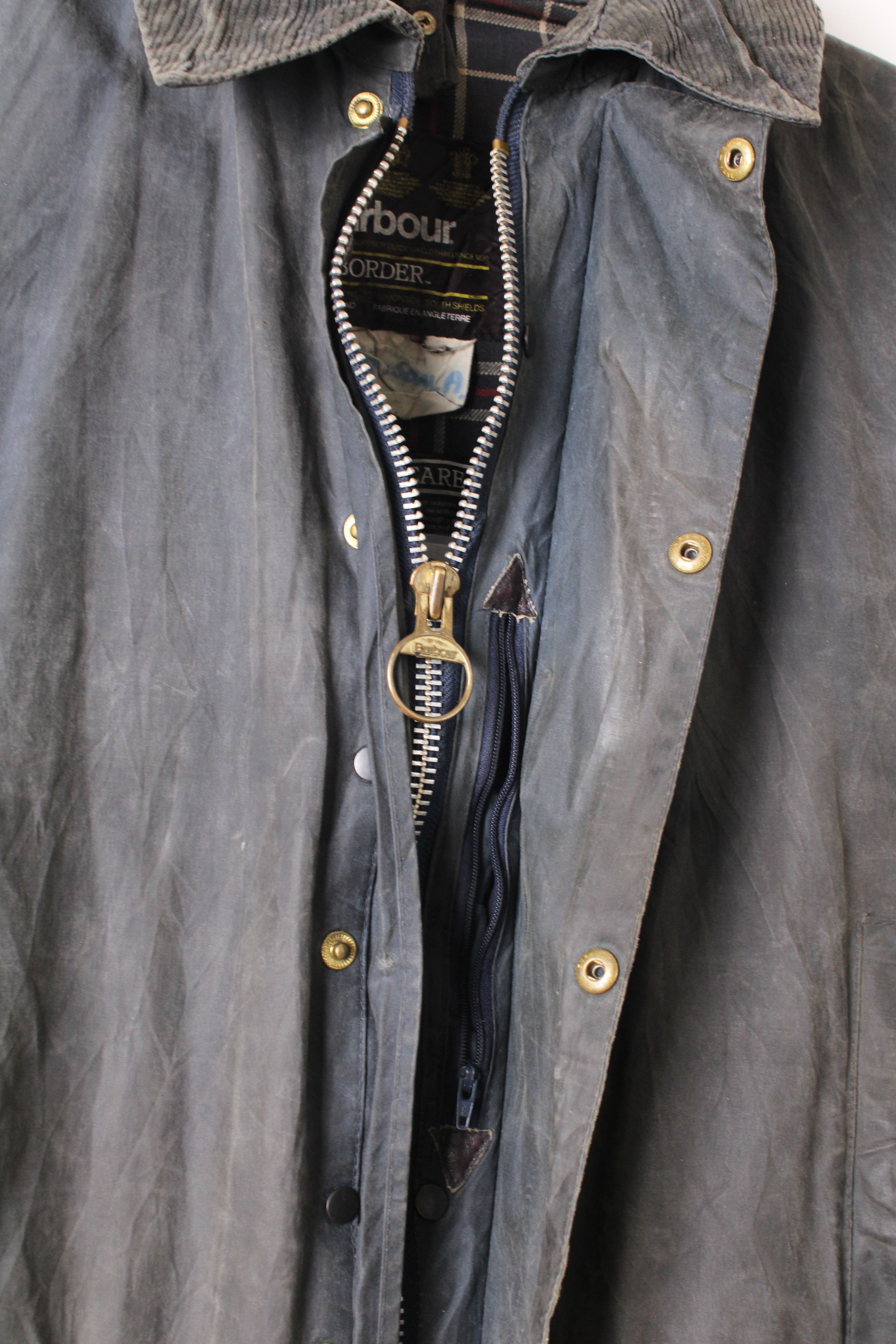 Barbour Barbour Border Wax Jacket Blue C38 Small Medium Size US M / EU 48-50 / 2 - 4 Thumbnail
