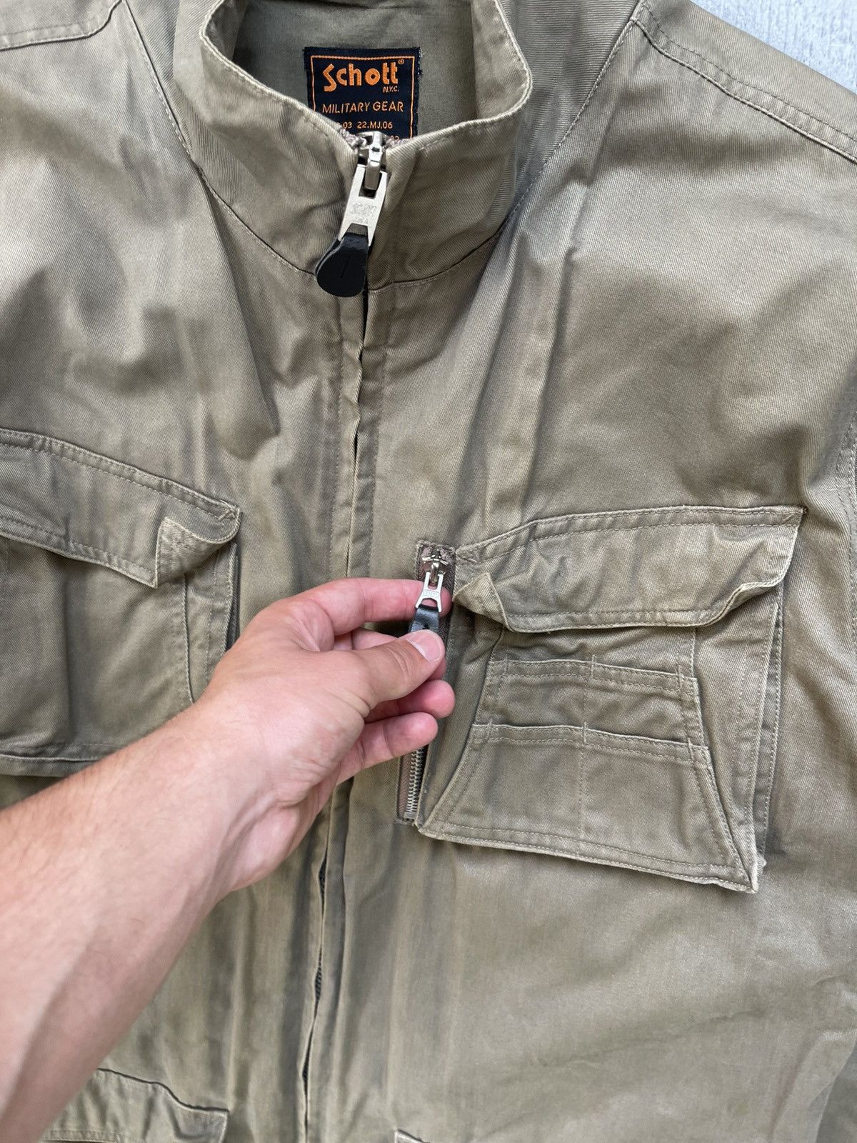 Other Vintage Schott M65 Olive Military multi-pocket Jacket Size US XL / EU 56 / 4 - 8 Thumbnail