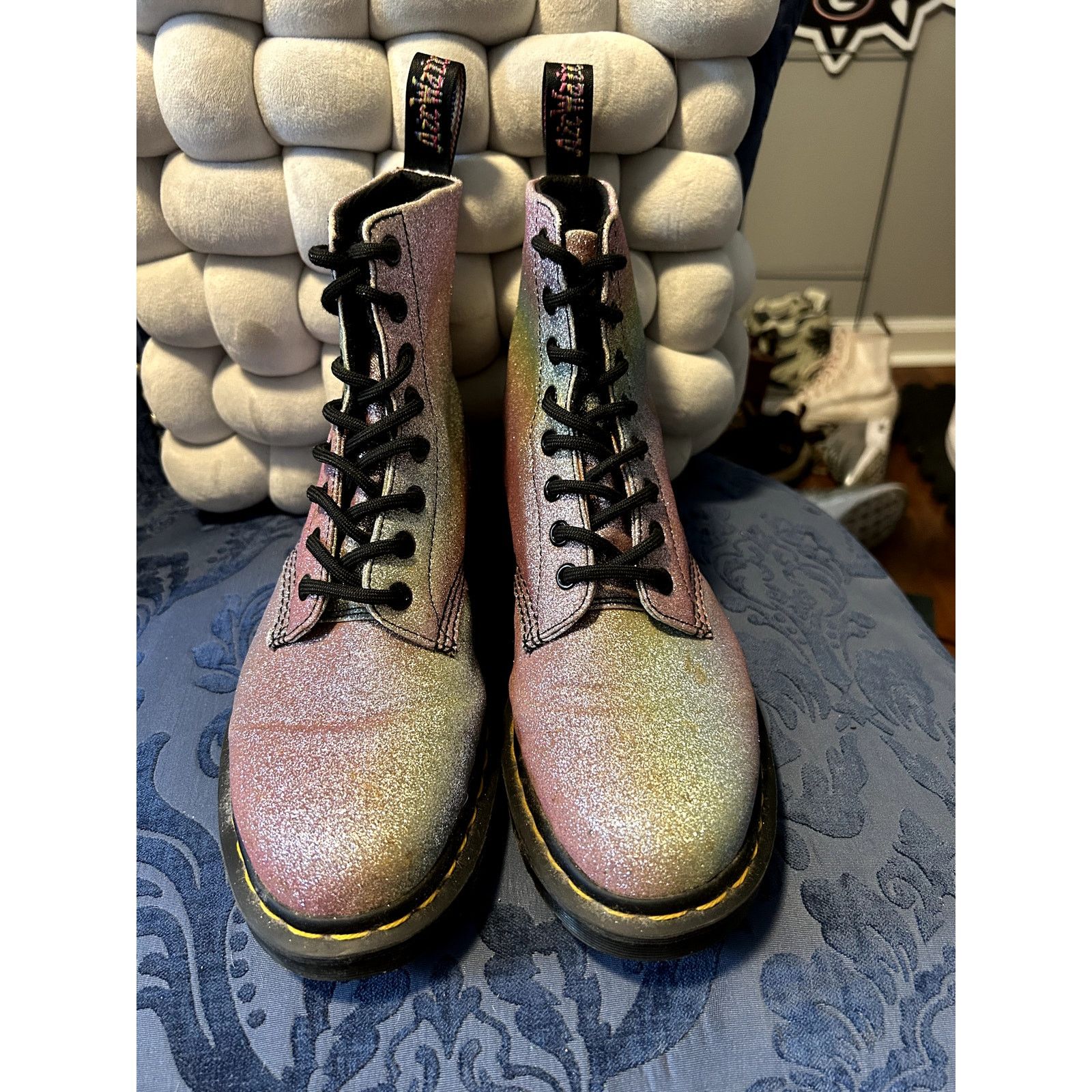 Dr. Martens Dr Martens 1460 Pastel Rainbow Glitter size 7/EU 38 Size US 7 / IT 37 - 9 Thumbnail
