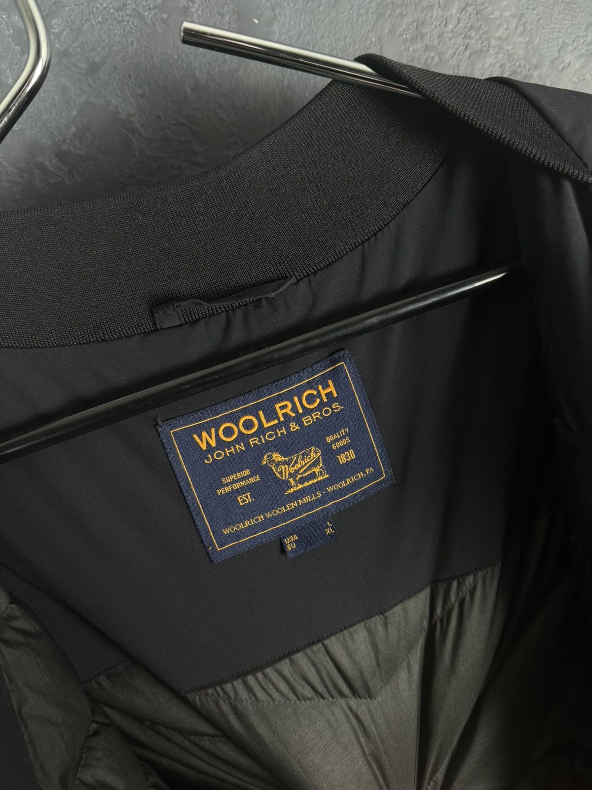 Woolrich Woolen Mills Woolrich Men’s Down Parka Black Hooded Jacket Size US L / EU 52-54 / 3 - 15 Thumbnail