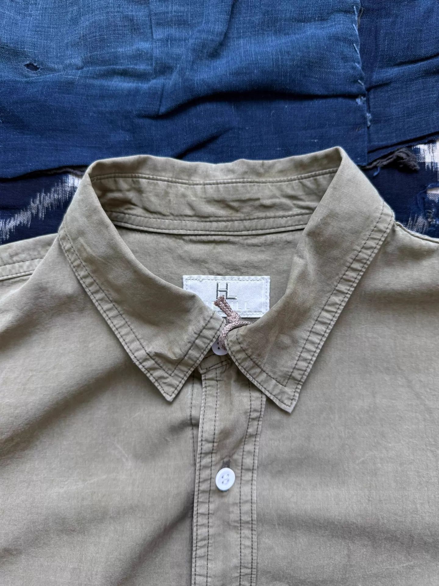 Herill HERILL 25SS Nippon Dyed Ripstop LS Green Size 1 Size US S / EU 44-46 / 1 - 7 Thumbnail