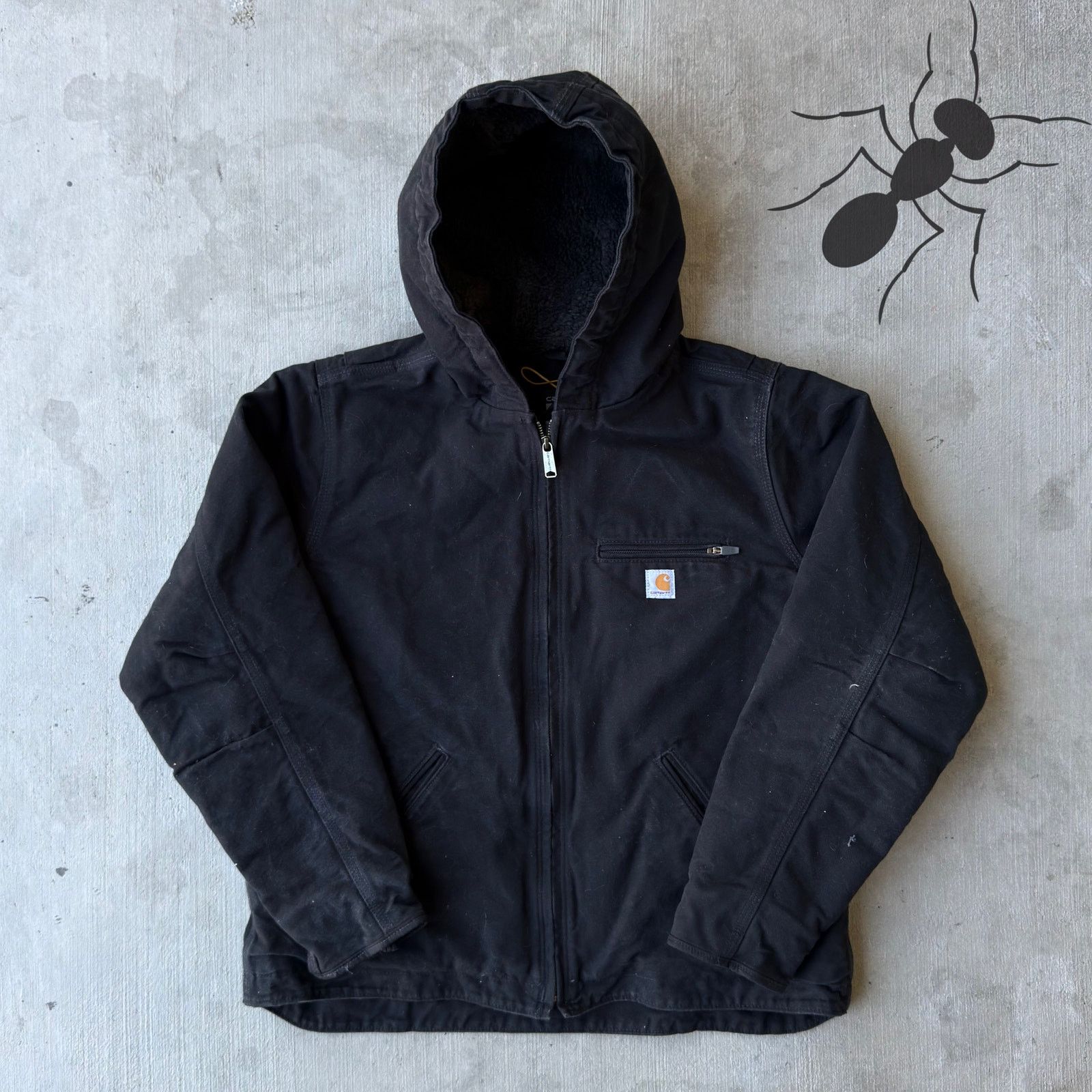 Carhartt × Vintage Carhartt YOUTH black Sierra work wear jacket Size US L / EU 52-54 / 3 - 1 Thumbnail