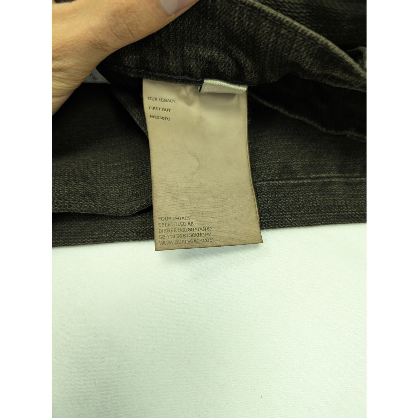 Our Legacy o1rshd1 Kamari Black Chain Twill Jean in Black Size US 31 - 16 Thumbnail