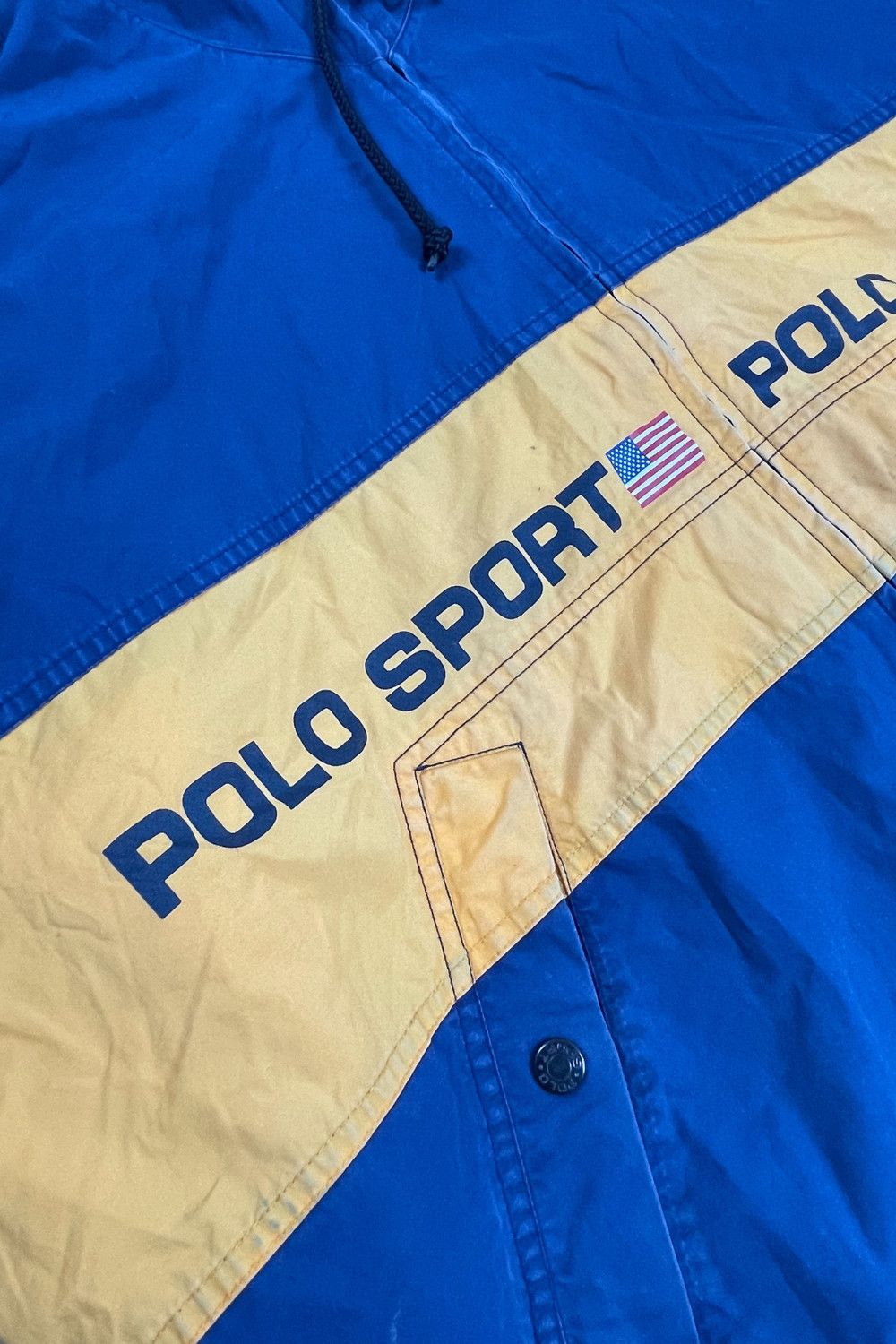 🏁 POLO SPORT RLX Banner Stripe Wind-Breaker — XL (1996-99) image 4