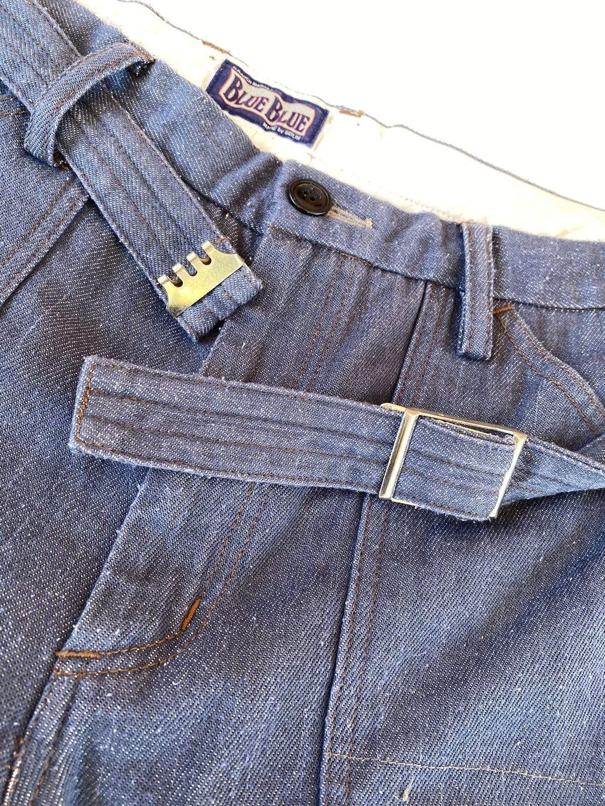 Blue Blue Japan × Japanese Brand × Vintage ✅️Vintage Short Pants Blue Blue Japan Size US 34 / EU 50 - 6 Thumbnail