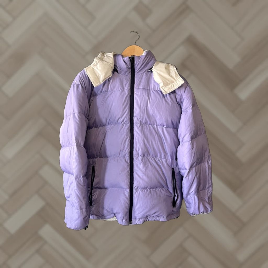 Lands' End Lands' End Down Jacket Purple Reversible with Hood M 10-12 Reg Womens Jacket Purple Reversible Down Hooded Lands' End 80% Goosedown & 20% Feathers Size L / US 10 / IT 46 - 1 Thumbnail