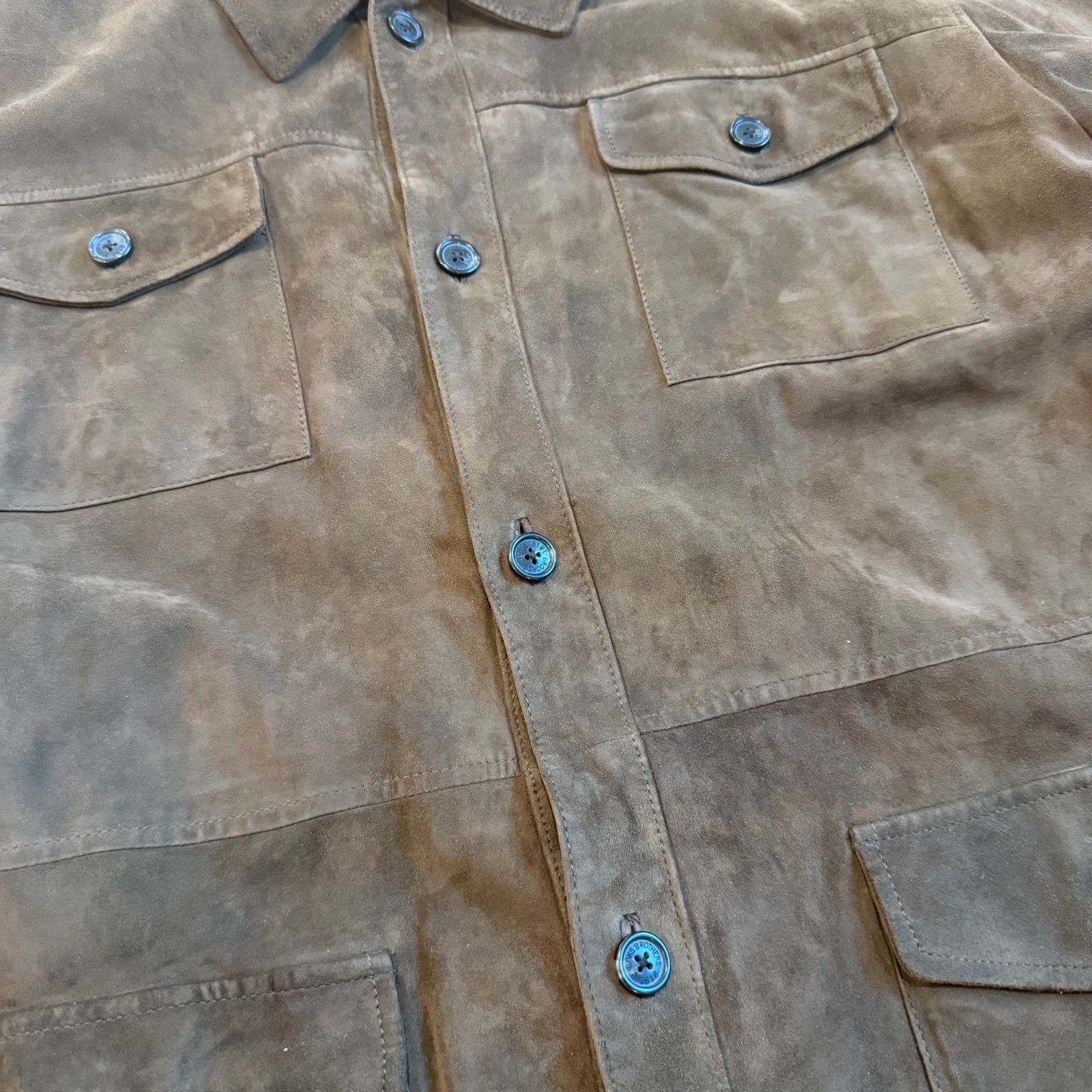 Brooks Brothers Brooks Brothers Chocolate Suede Lined Chore Coat XL Size US XL / EU 56 / 4 - 9 Thumbnail