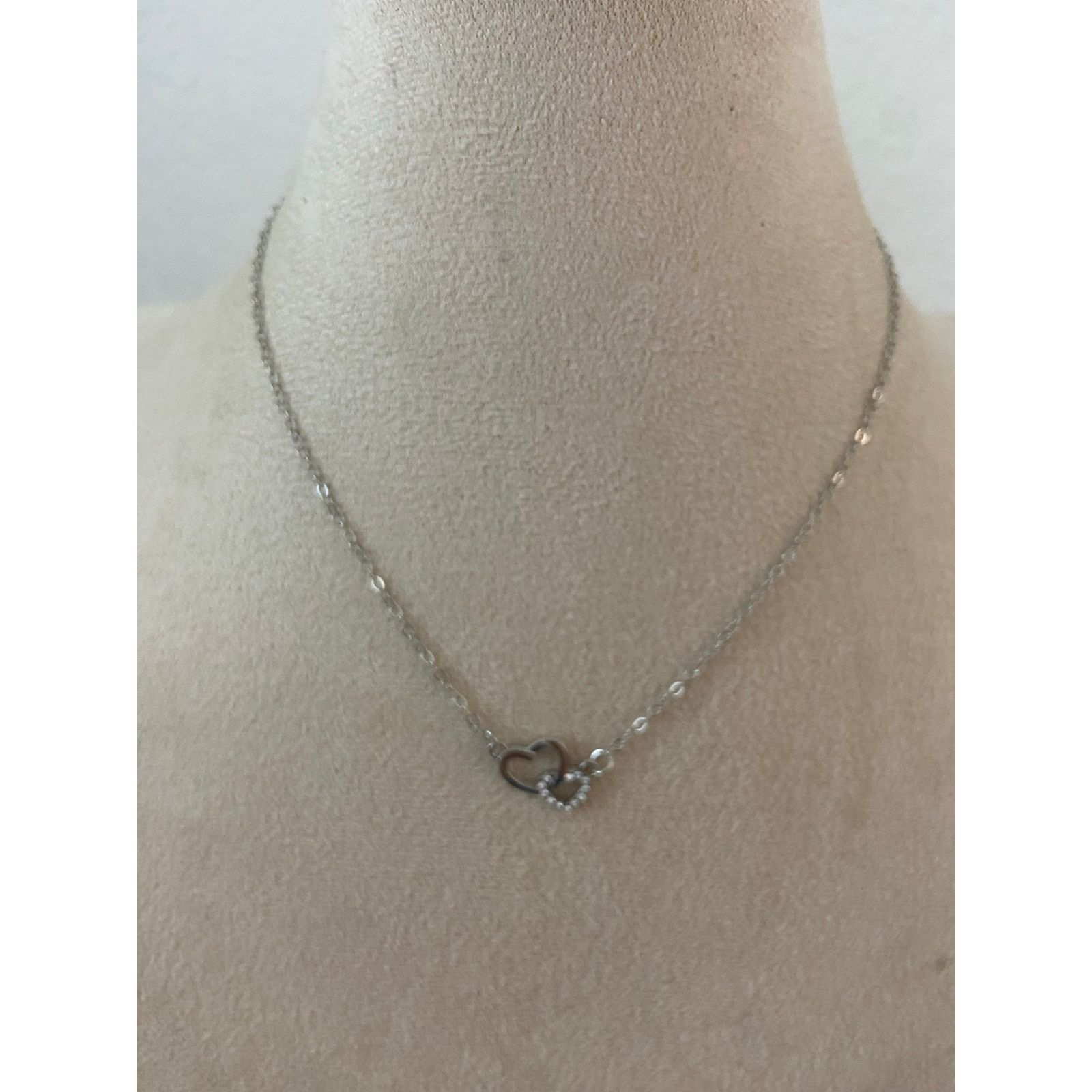 Other Rhinestone heart necklace Size ONE SIZE - 1 Thumbnail