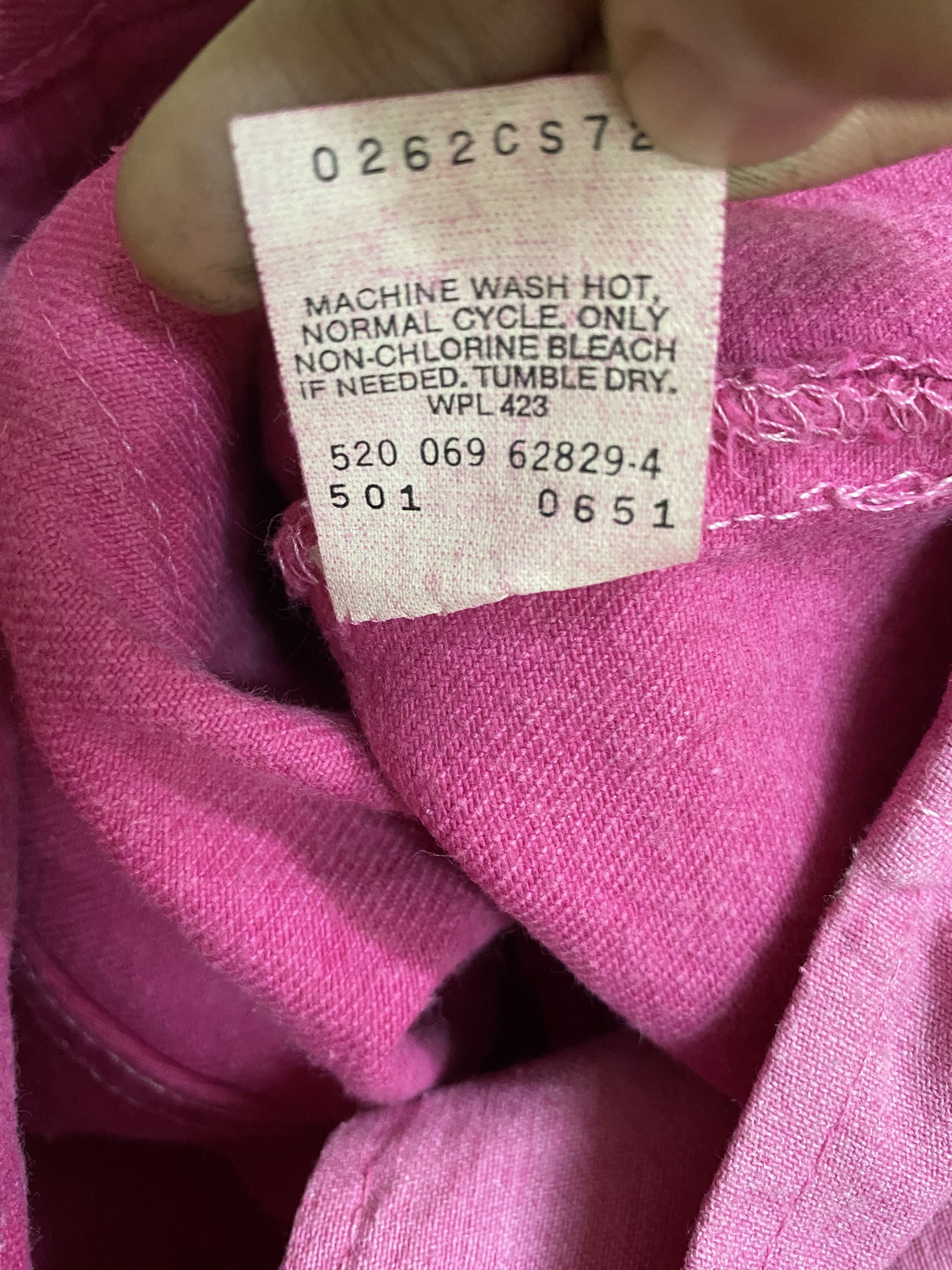 Levi's Rare Pink Vintage Levis 501 Made in Usa Jeans Denim Size US 29 - 9 Thumbnail
