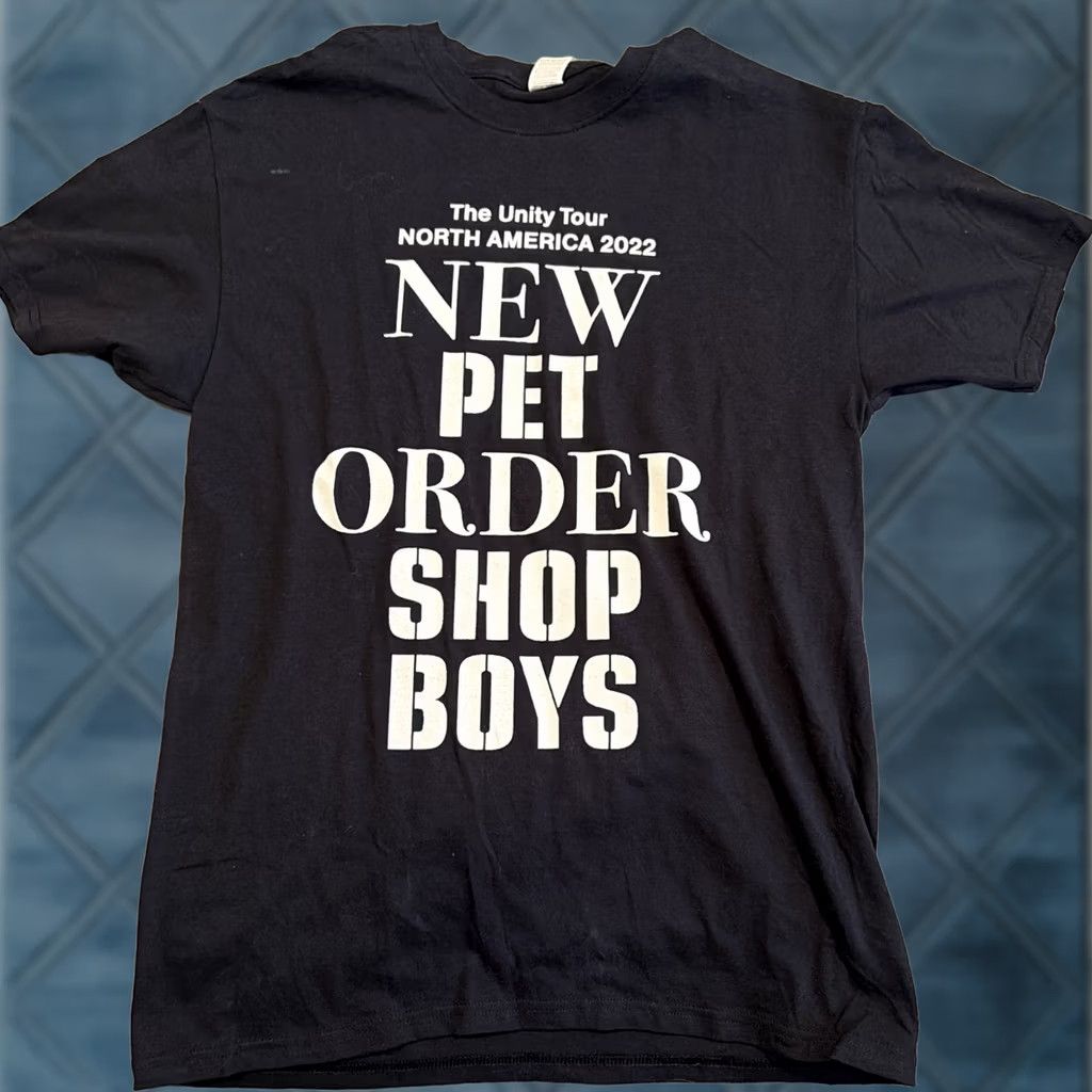 Fruit Of The Loom NWOT New Order & Pet Shop Boys 2022 Unity Tour North America T Shirt M Men Black XS? Wait Size US M / EU 48-50 / 2 - 1 Thumbnail