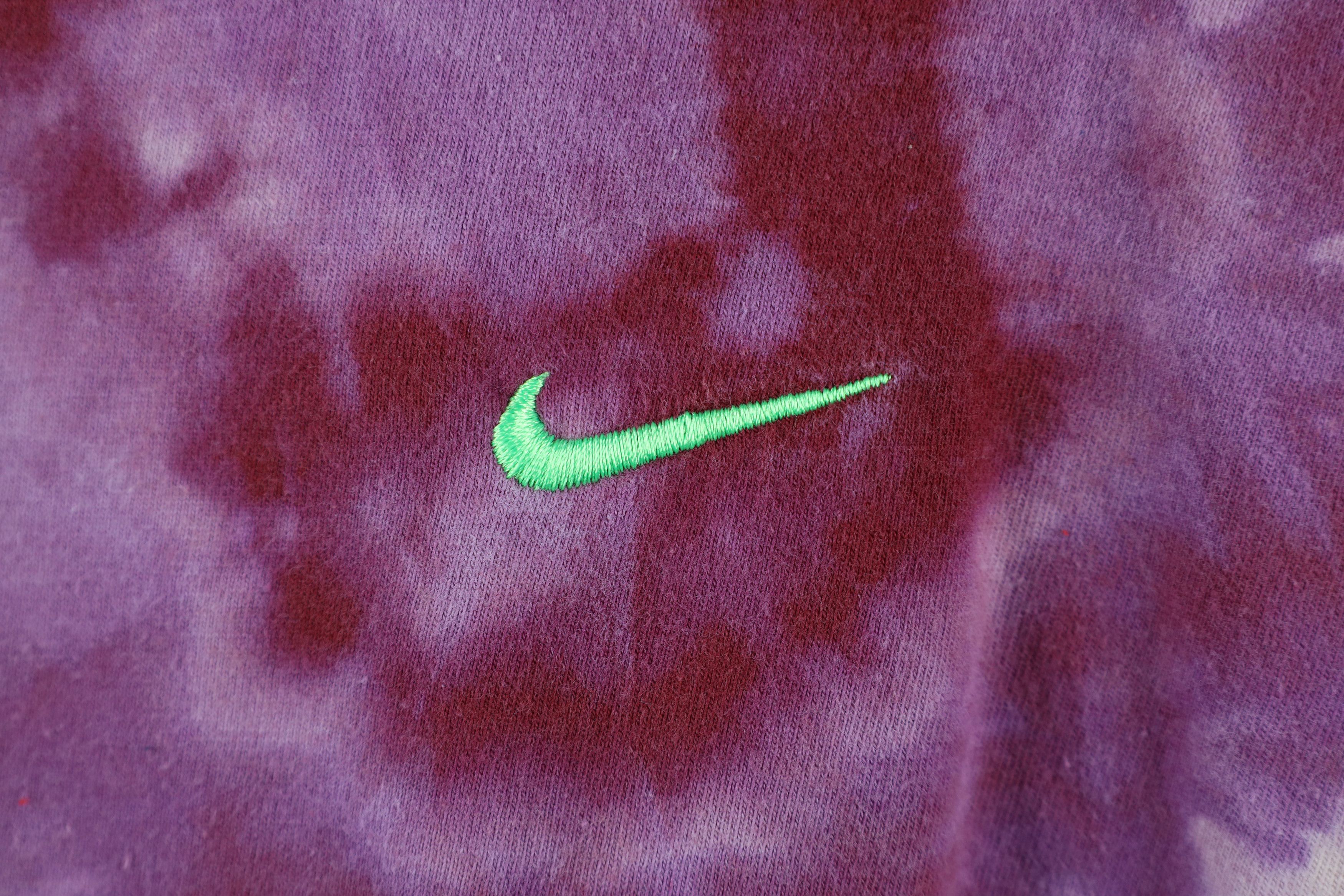 Nike × Vintage Vintage Y2K Nike Mini Swoosh Acid Wash Long Sleeve T-Shirt Size US M / EU 48-50 / 2 - 4 Thumbnail