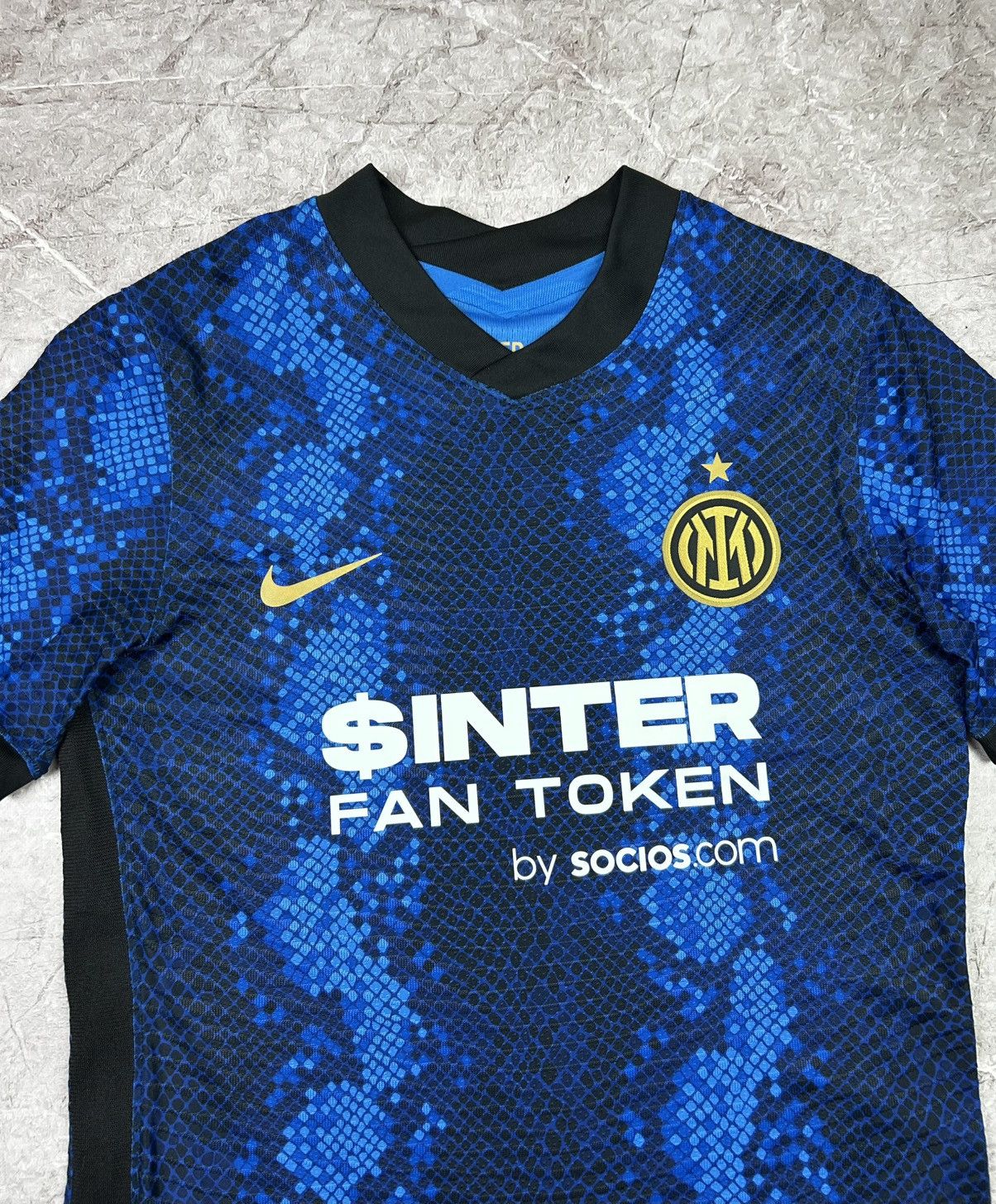 Nike × Vintage Nike Inter Milan Drill Home Jersey Size US L / EU 52-54 / 3 - 3 Thumbnail