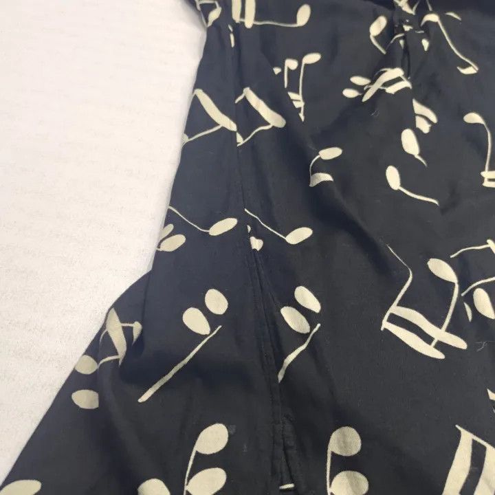Saint Laurent Paris Yves Saint Laurent Black Patterned Long Sleeve Shirt-2507 Size US M / EU 48-50 / 2 - 4 Thumbnail