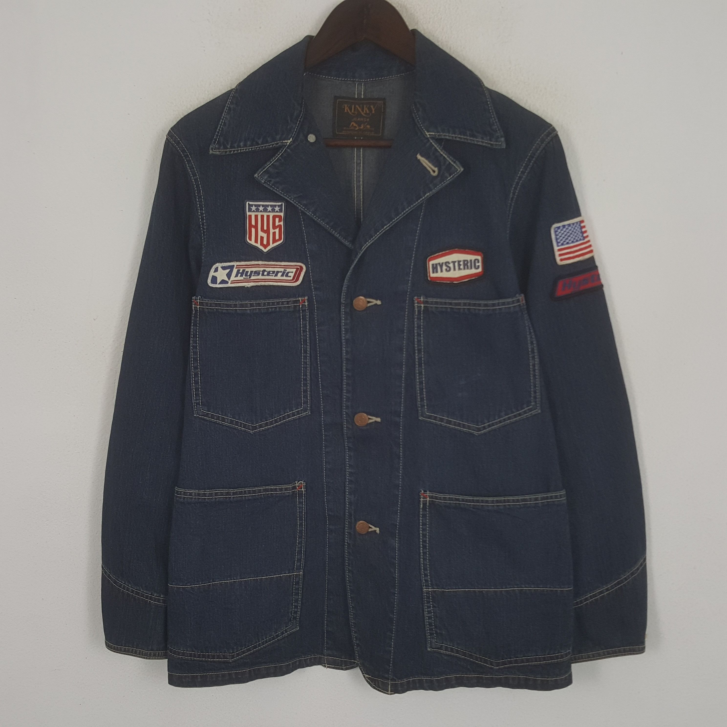 ジャケット・アウター HYSTERIC GLAMOUR KINKY Denim Jacket y2k Vintage Hysteric Glamour Kinky Jeans Denim Jacket | eBay