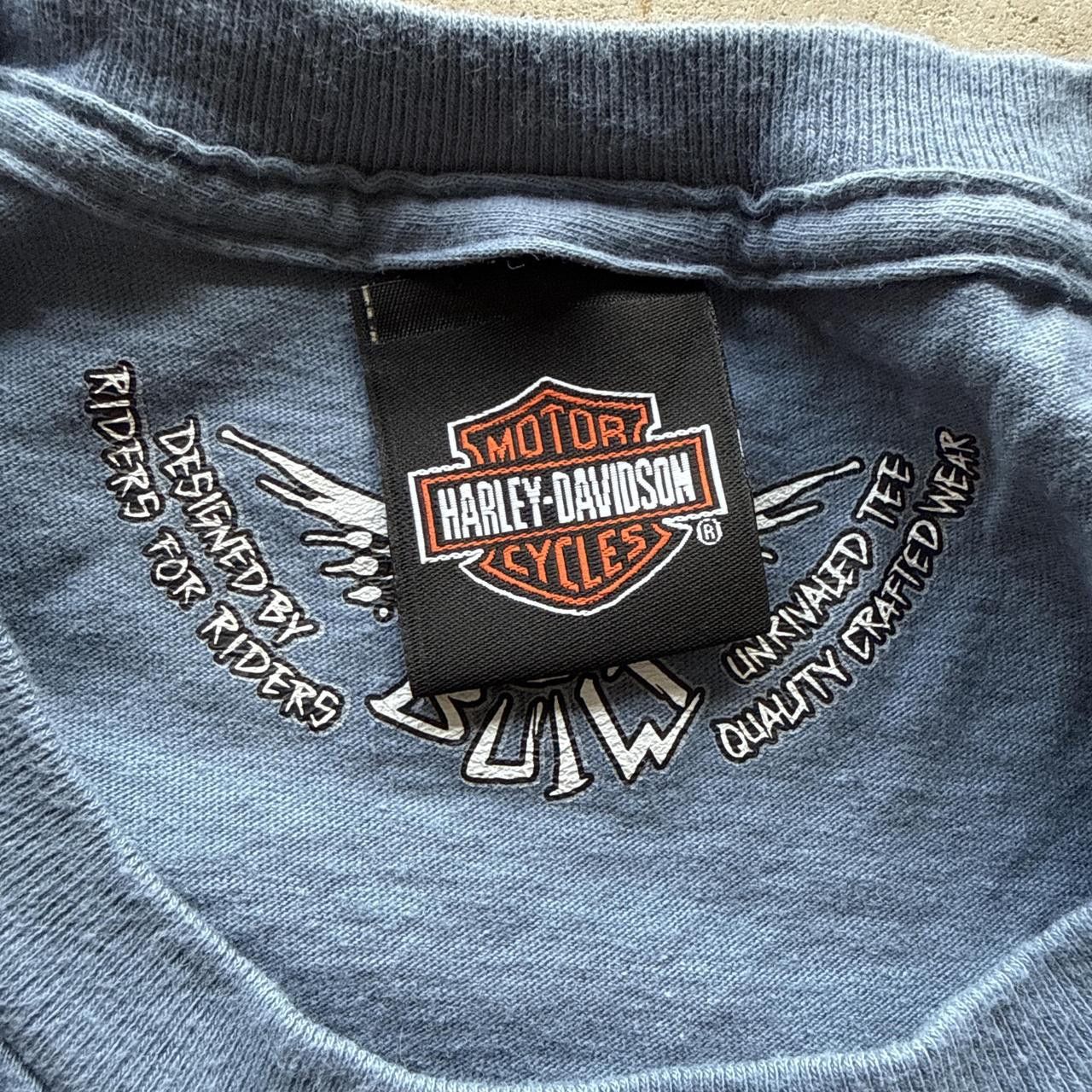 Vintage Y2K Sick Harley Davidson Checkboard Flame Long Sleeve Size US XL / EU 56 / 4 - 5 Thumbnail