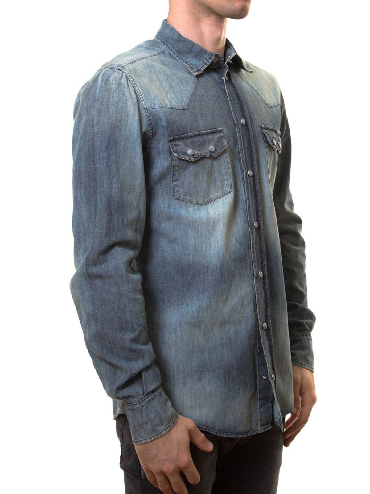 Dolce & Gabbana o1y0125 Denim Shirt in Blue Size US S / EU 44-46 / 1 - 4 Thumbnail