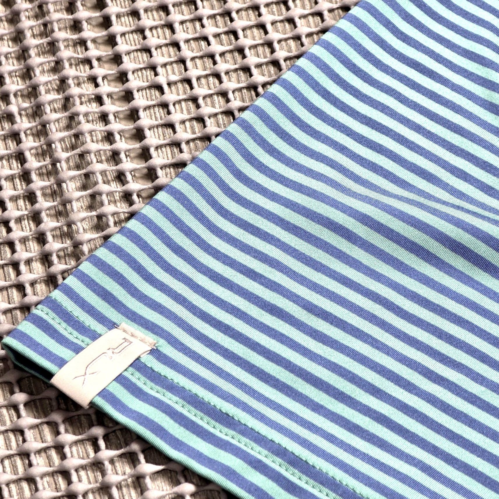 Ralph Lauren Ralph Lauren RLX Polo Performance Blue Teal Stripe Shirt Men Short Sleeve L Polo Golf Shirt Size US L / EU 52-54 / 3 - 4 Thumbnail