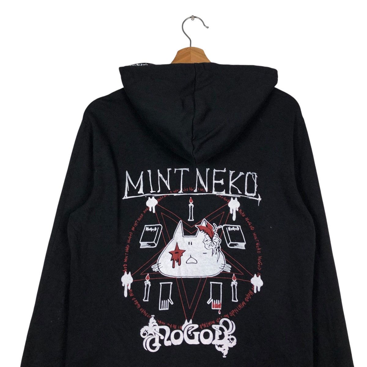 Cartoon Network × Japanese Brand 📌Hoodie Zipper Jacket Cartoon Mint Neko Big Logo Spell Out Size US M / EU 48-50 / 2 - 10 Thumbnail