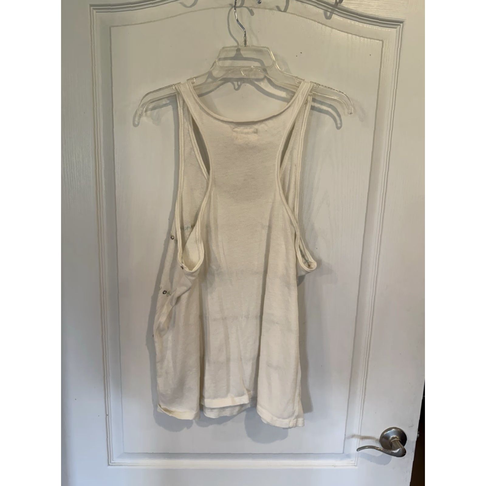 Vintage DENIM & SUPPLY RALPH LAUREN Tank Women's L Ivory Sequin Trim New with Tags Size L / US 10 / IT 46 - 6 Thumbnail