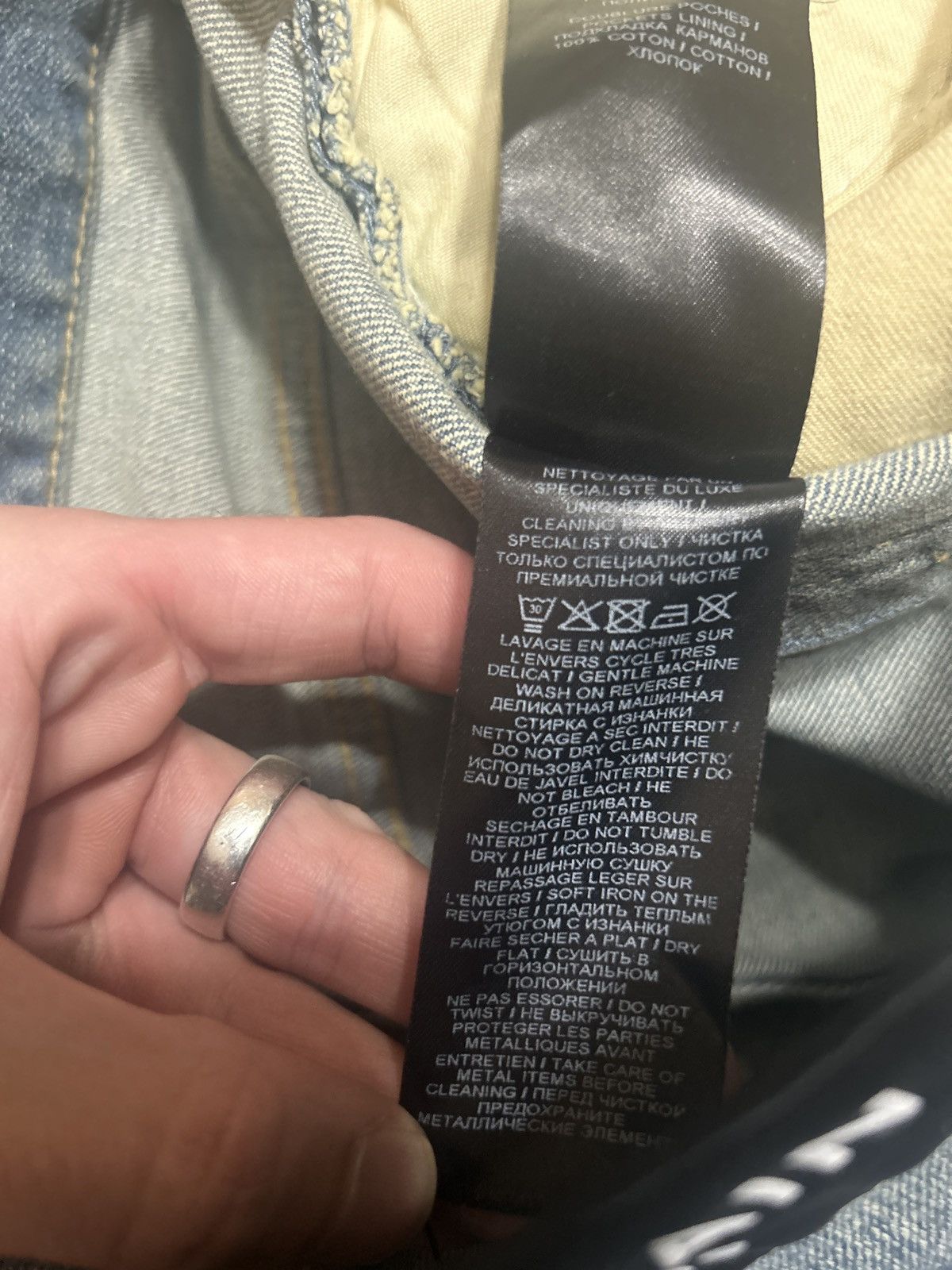 Balmain 📲 Offer ‼️ 2021 w/🏷️ Balmain biker jeans 👖Tapered 32 🤫🔥 Size US 32 / EU 48 - 13 Thumbnail