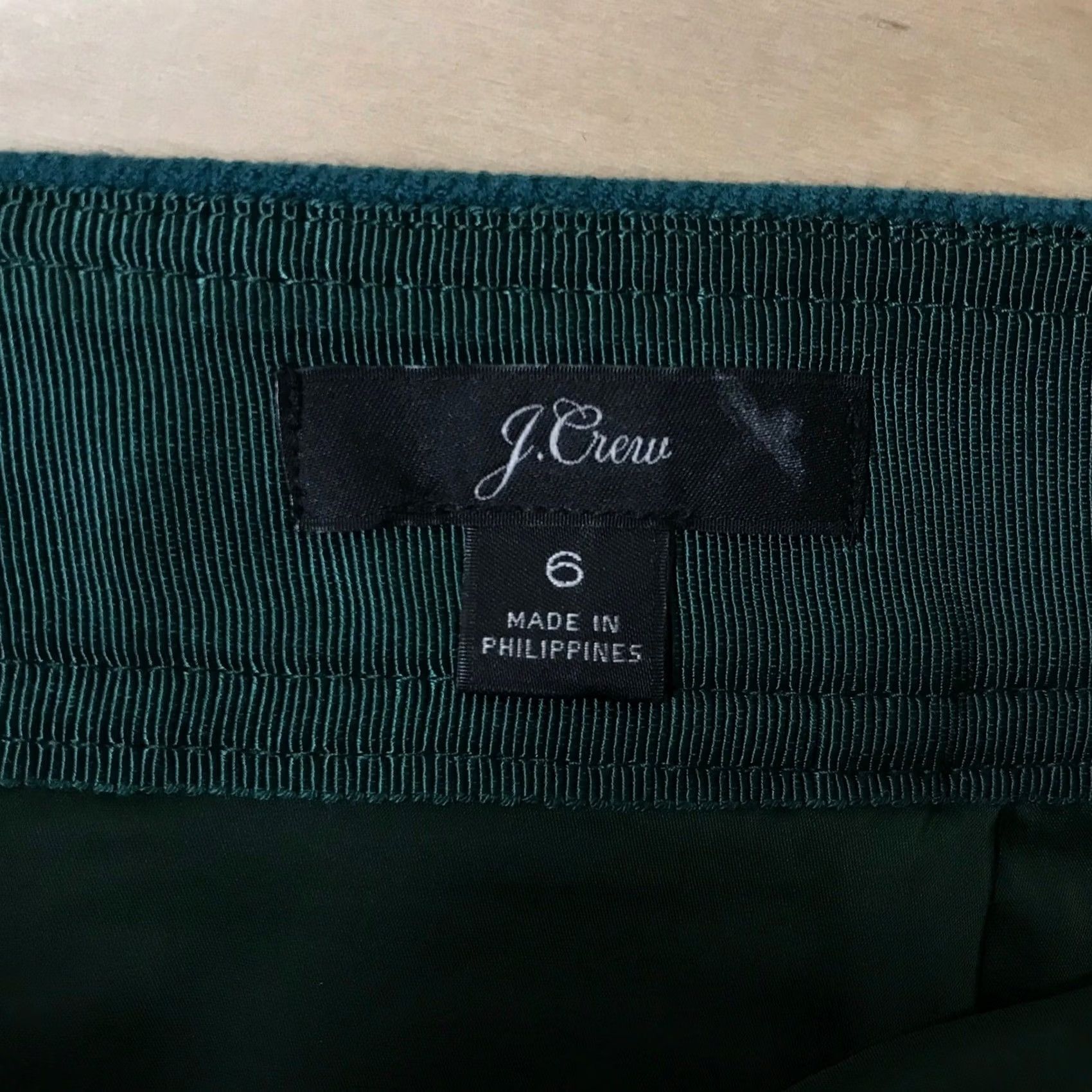 J.Crew J.Crew Womens Forest Green Wool A-Line Mini Skirt Size 6 Lined Back Zip Size 28" / US 6 / IT 42 - 7 Thumbnail