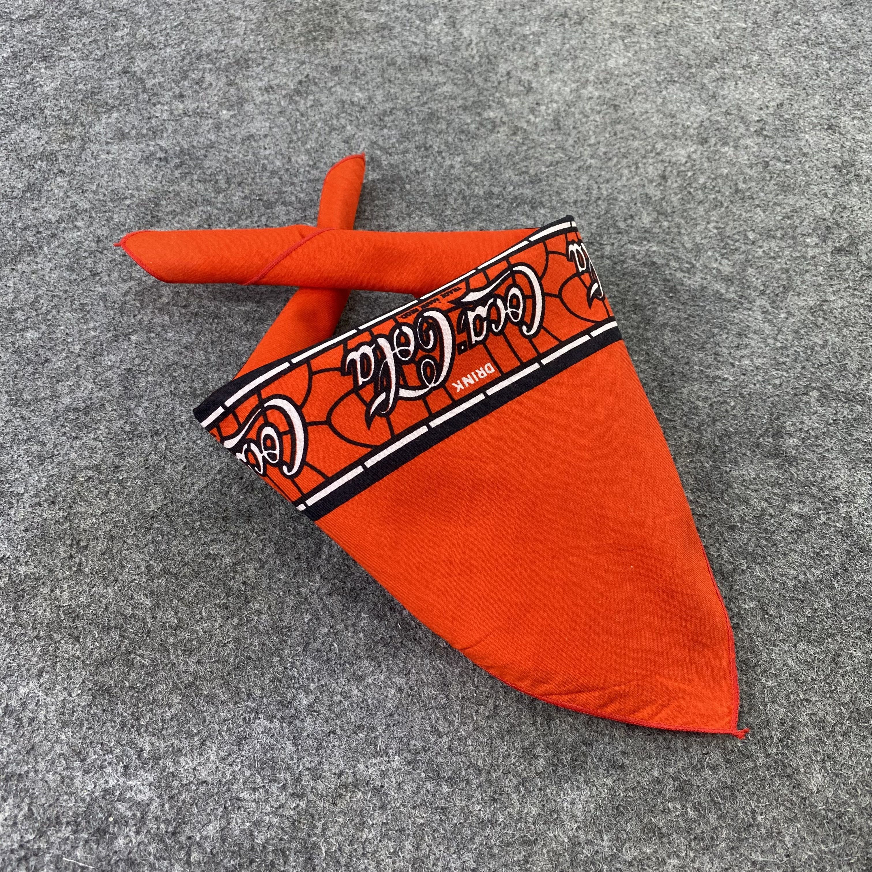 Coca Cola Vintage COCA COLA bandana handkerchief neckerchief-B796 Size ONE SIZE - 5 Thumbnail