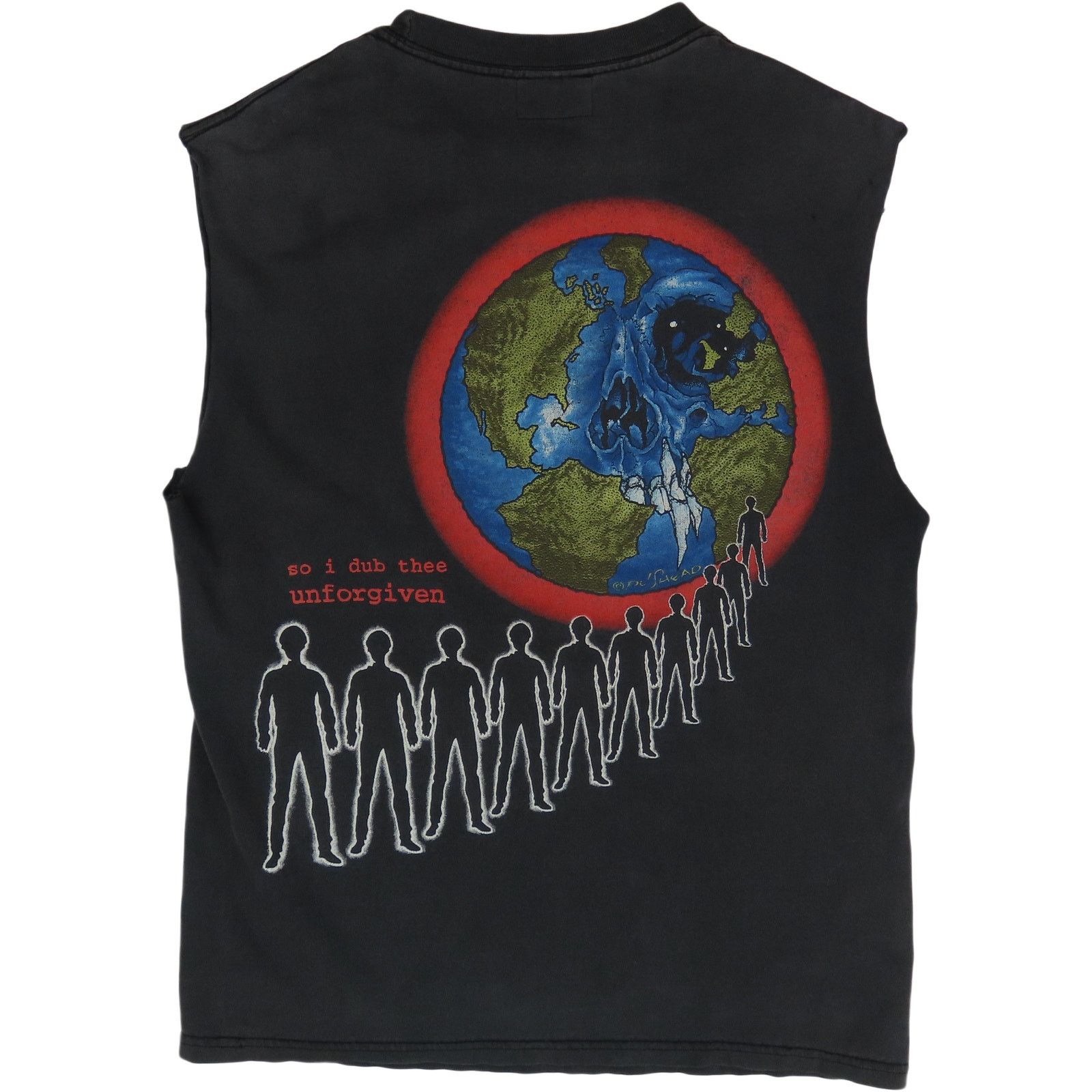 Ron Herman 90s Vintage Metallica Pushead Unforgiven Band Kanye T Shirt Size US M / EU 48-50 / 2 - 2 Thumbnail