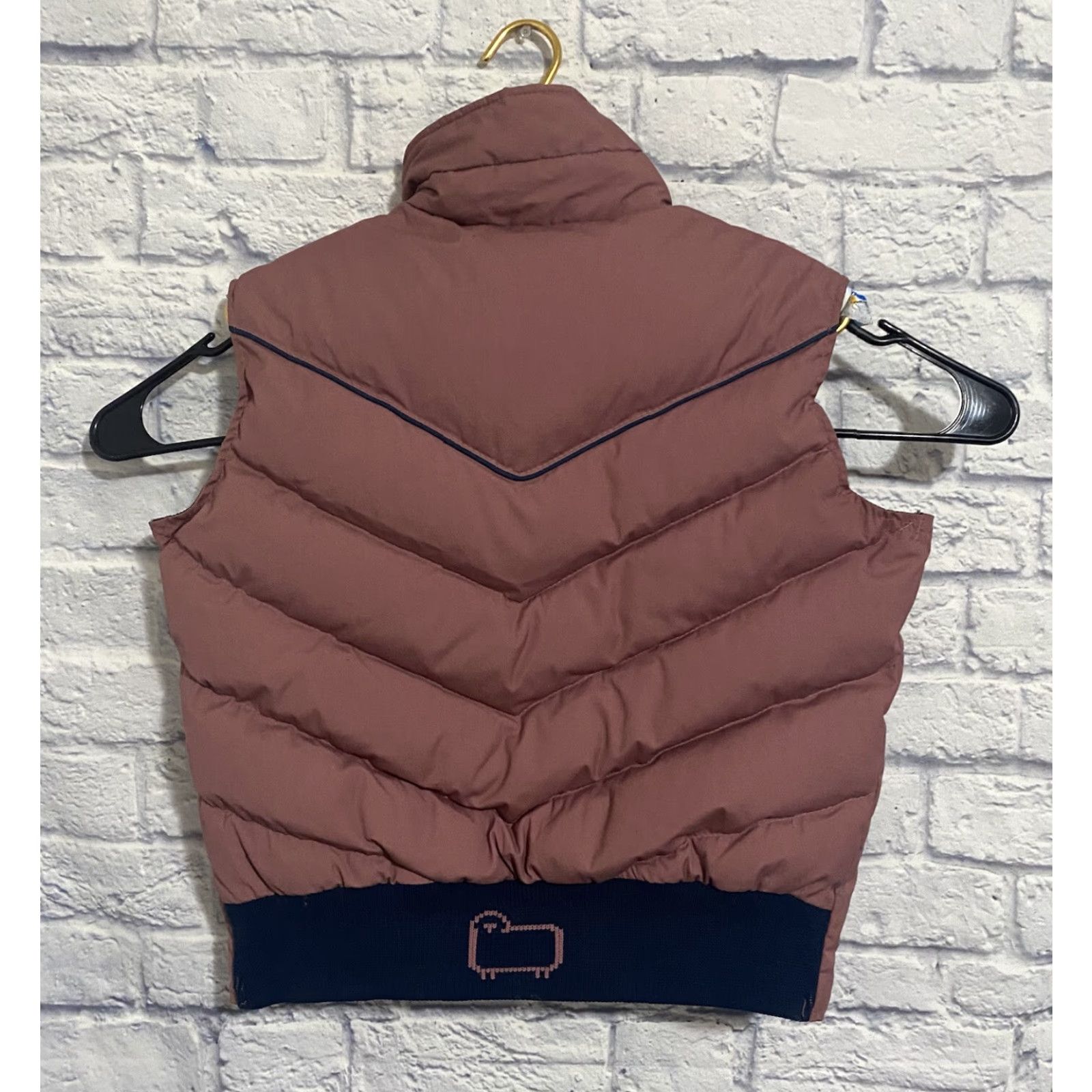 Vintage Woolrich Vest Puffer Down USA Women's Mauve L Large Knit Polyester/Cotton Vintage 80s Made in USA Goose Down Vest Womens Size L Size L / US 10 / IT 46 - 2 Thumbnail