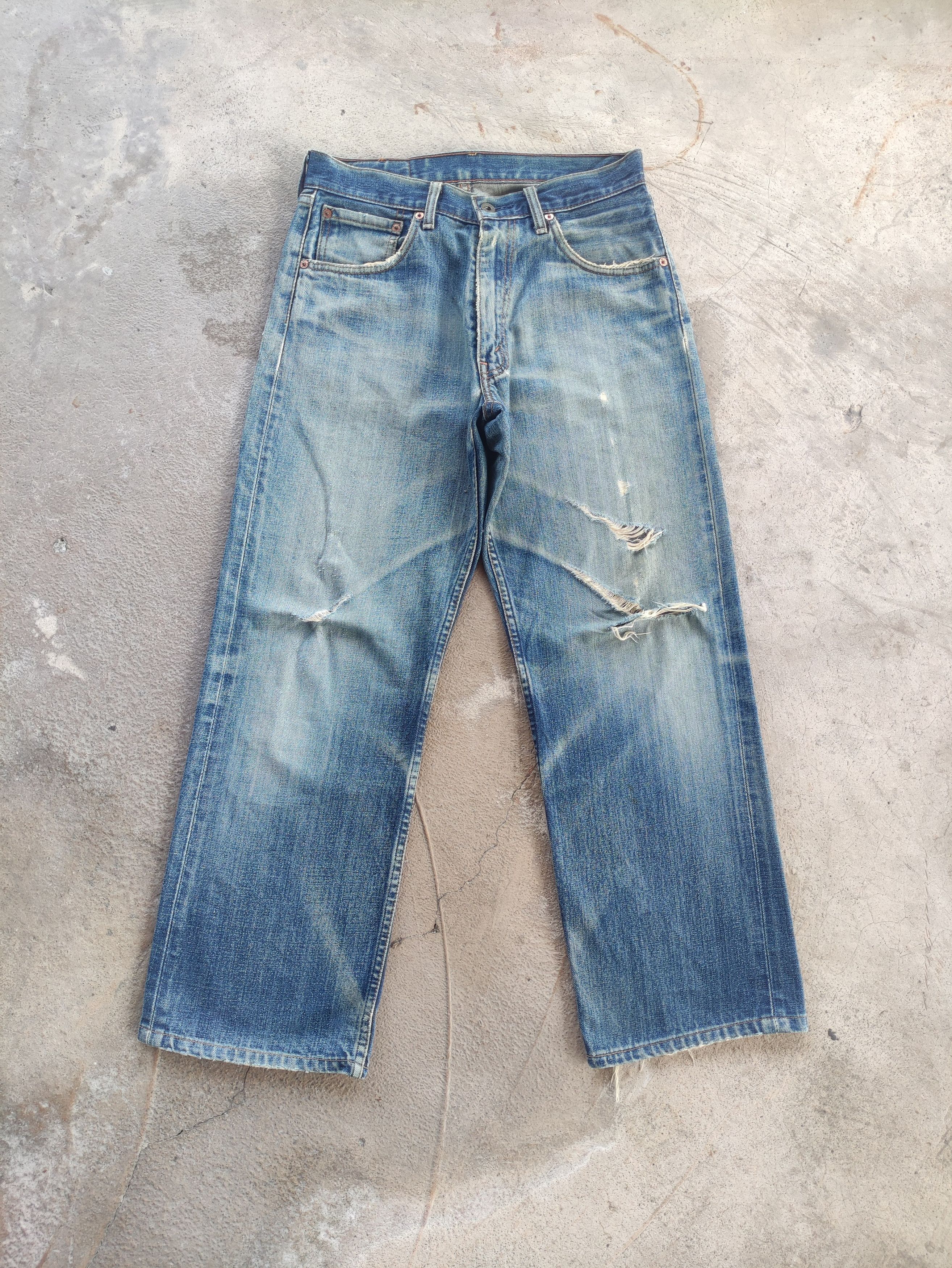 Japanese Brand Vintage Levis Japan Jean Distressed Faded Denim Pants Size US 30 / EU 46 - 1 Thumbnail
