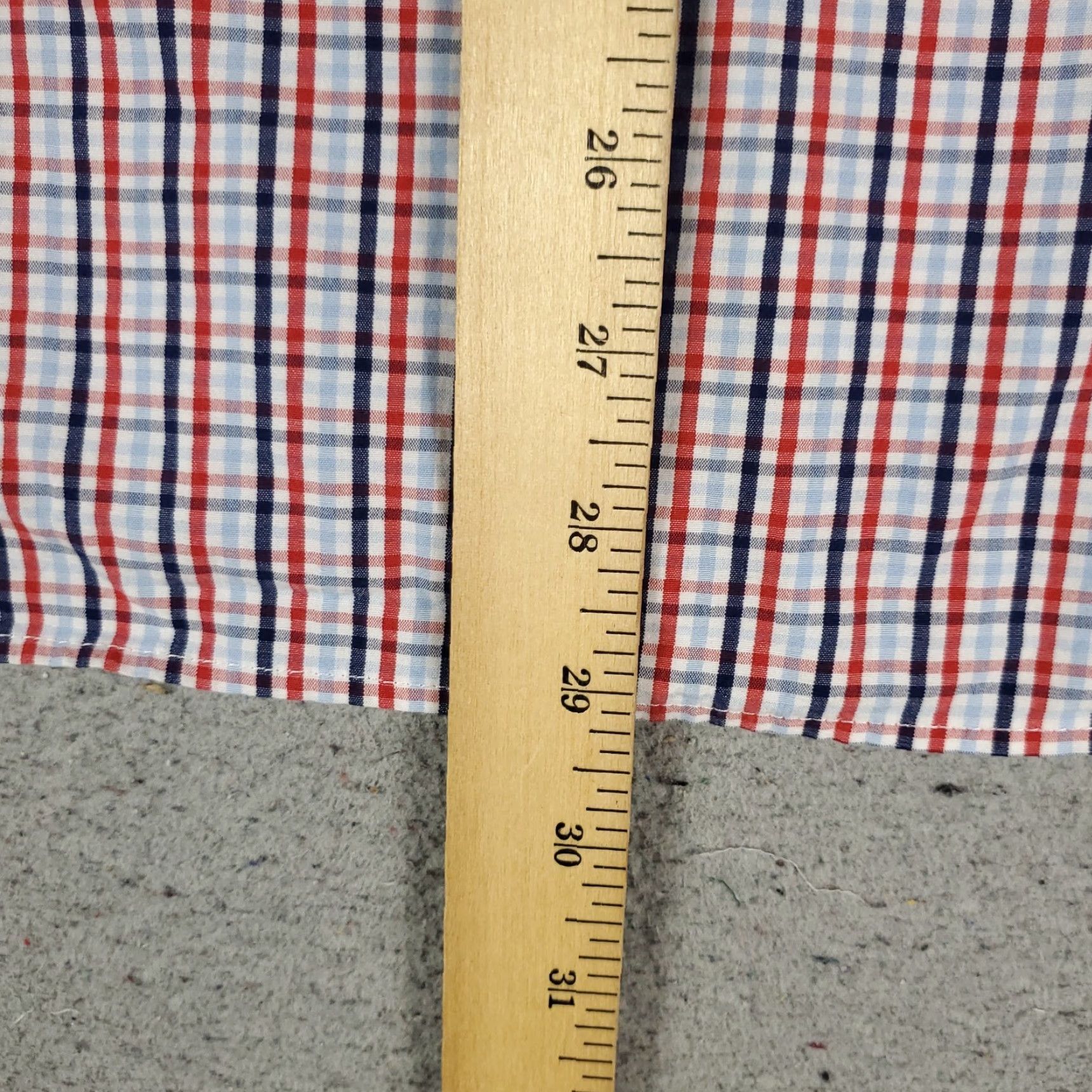 UNTUCKit UNTUCKit Shirt Mens XL Red Blue Check Long Sleeve Button-Up Casual Classic Modern Preppy Cotton Woven Pattern: Check Size US XL / EU 56 / 4 - 4 Thumbnail