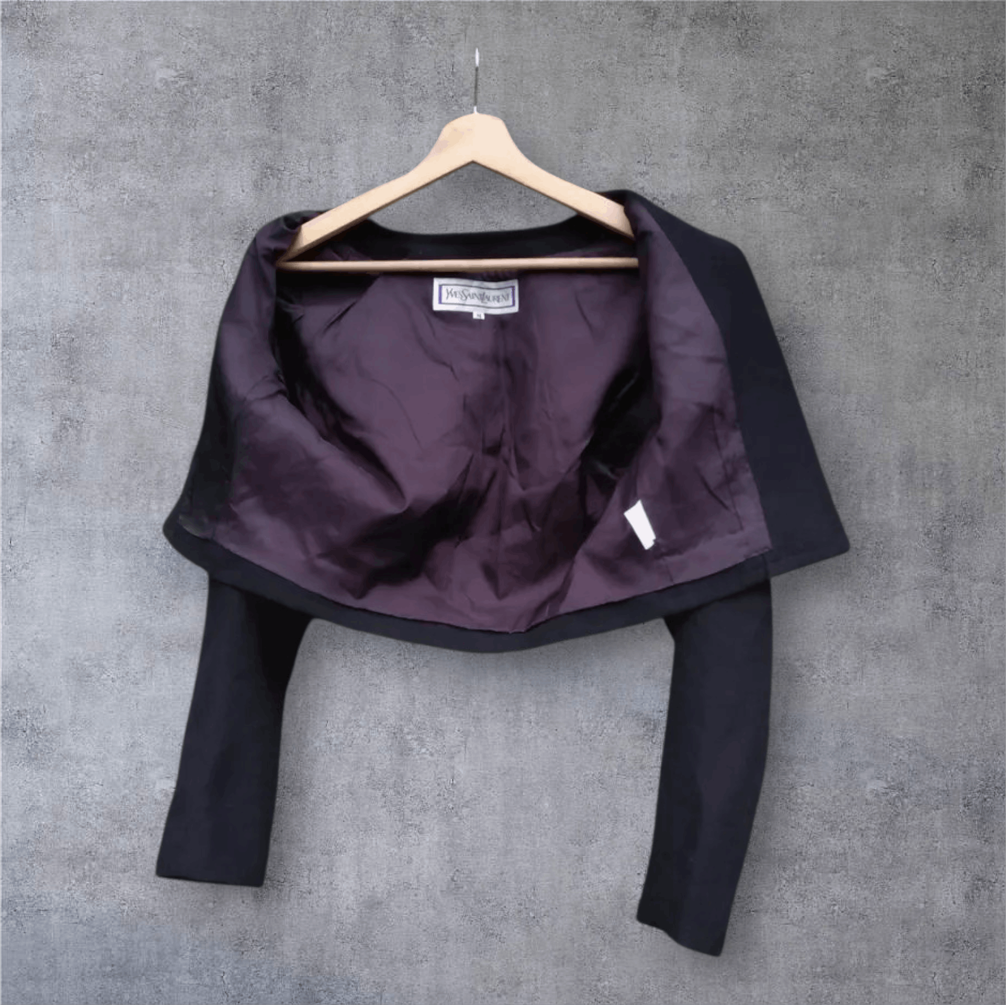 Yves Saint Laurent Vintage Yves Saint Laurent French Fabric Cropped Jacket Size M / US 6-8 / IT 42-44 - 8 Thumbnail