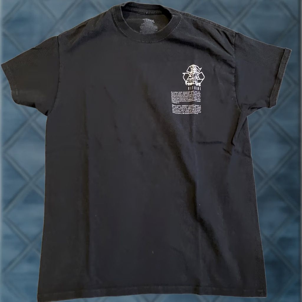 Vintage VITRIOL Shirt Unisex Adults Short Sleeve Crew Neck Black M AWESOME Machines Print Band Cotton Size US M / EU 48-50 / 2 - 1 Thumbnail